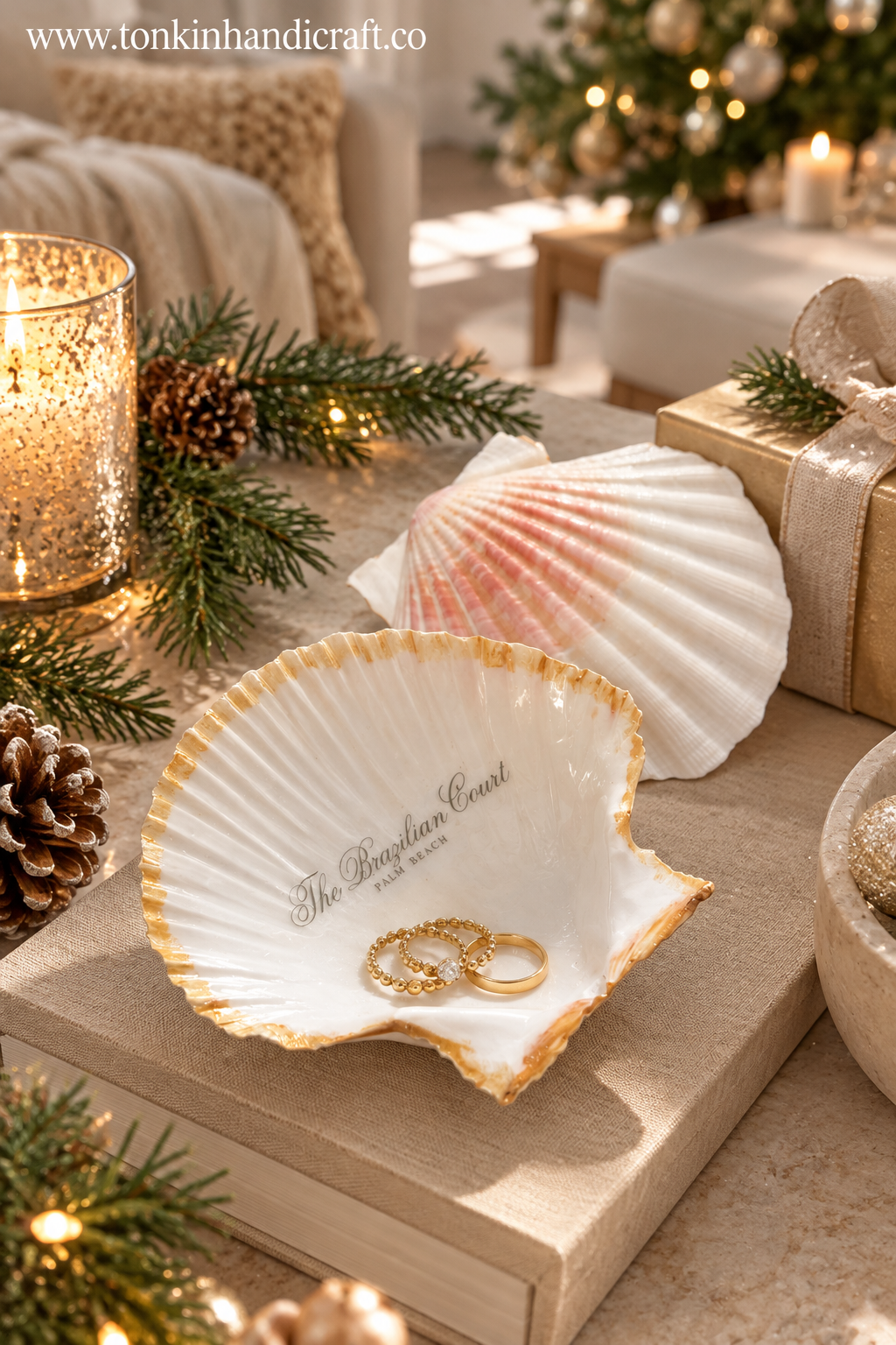 Personalized Shell Ring Dish