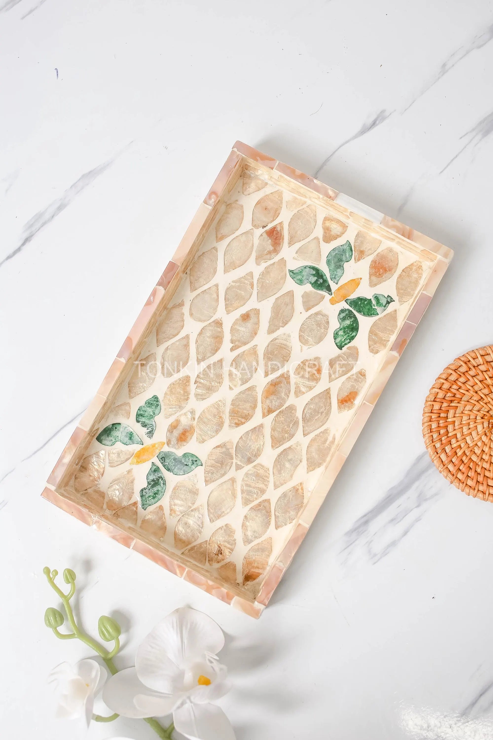 Mother of pearl Rectangle Tray 11