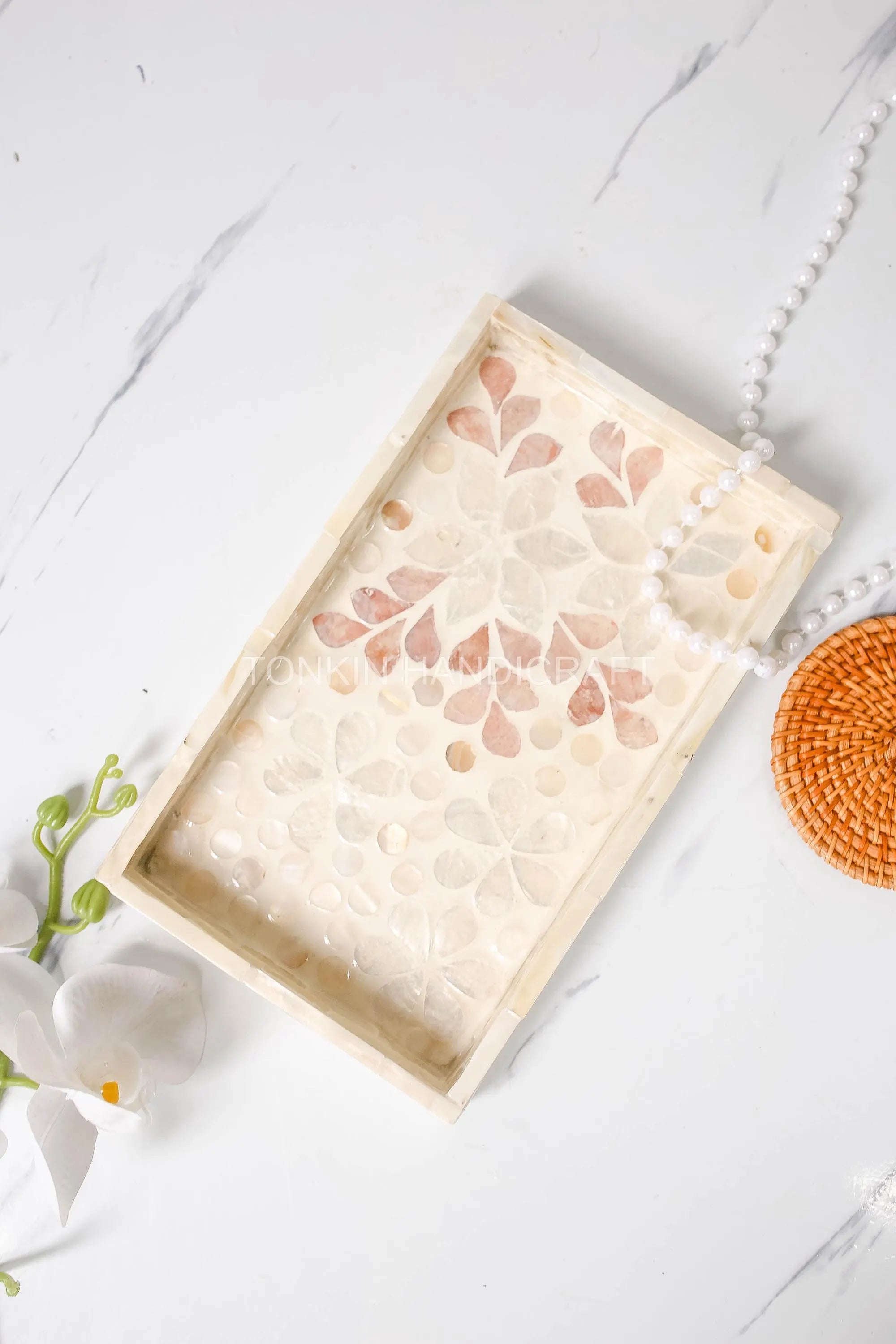 Mother of pearl Rectangle Tray 12