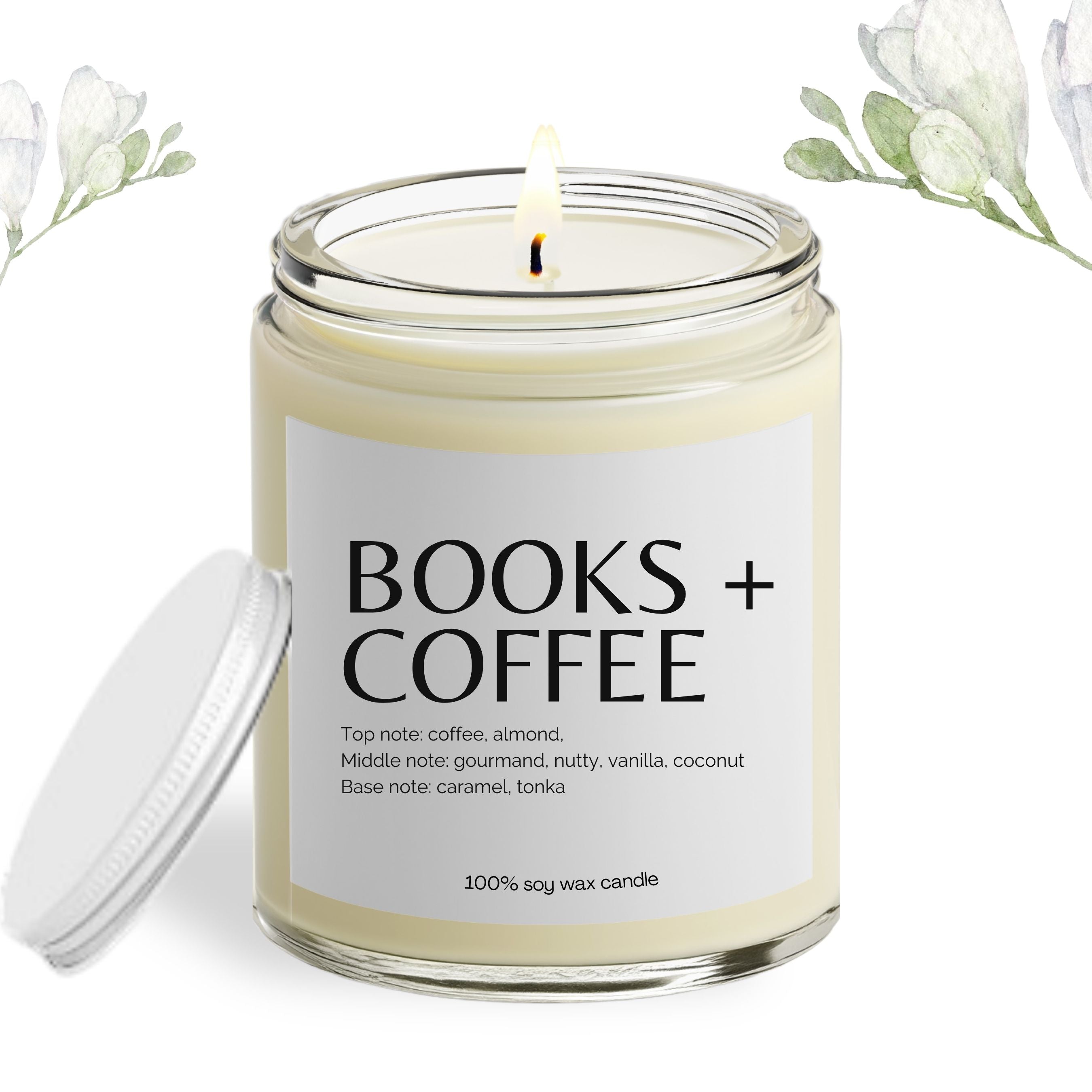 Books & Coffee Soy Wax Candle