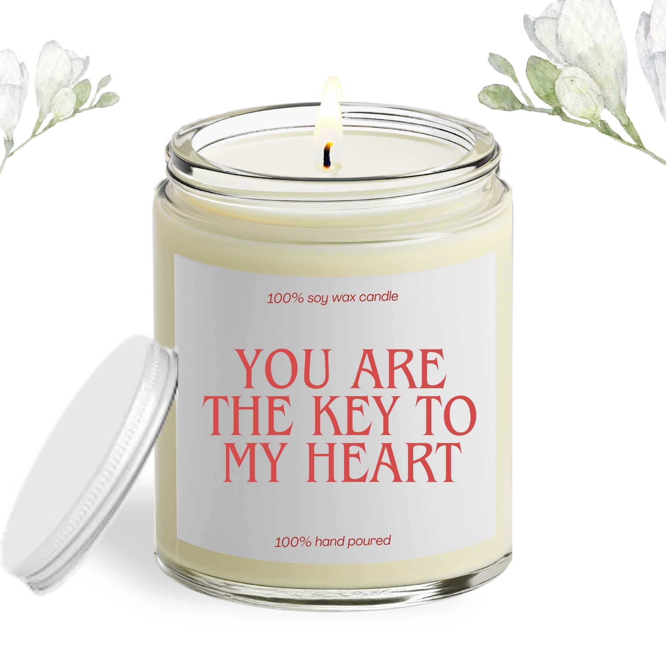 You Are The Key To My Heart Soy Wax Candle