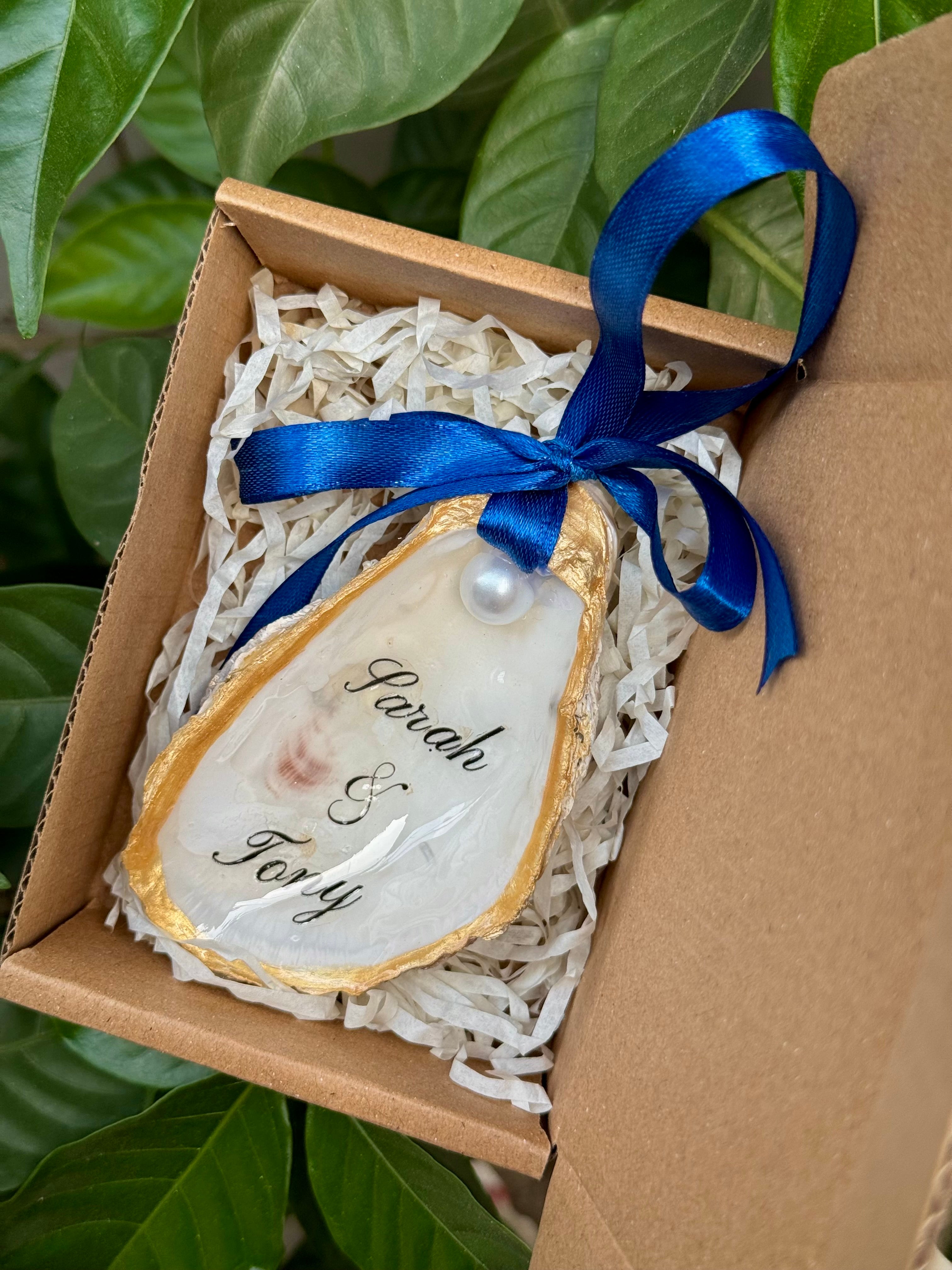 Personalized Graduation Oyster Ornament