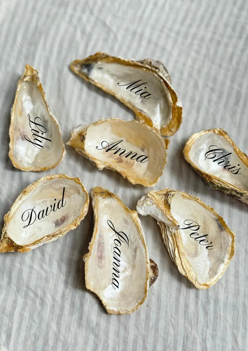Wholesale Gold Oyster Shell Place Cards