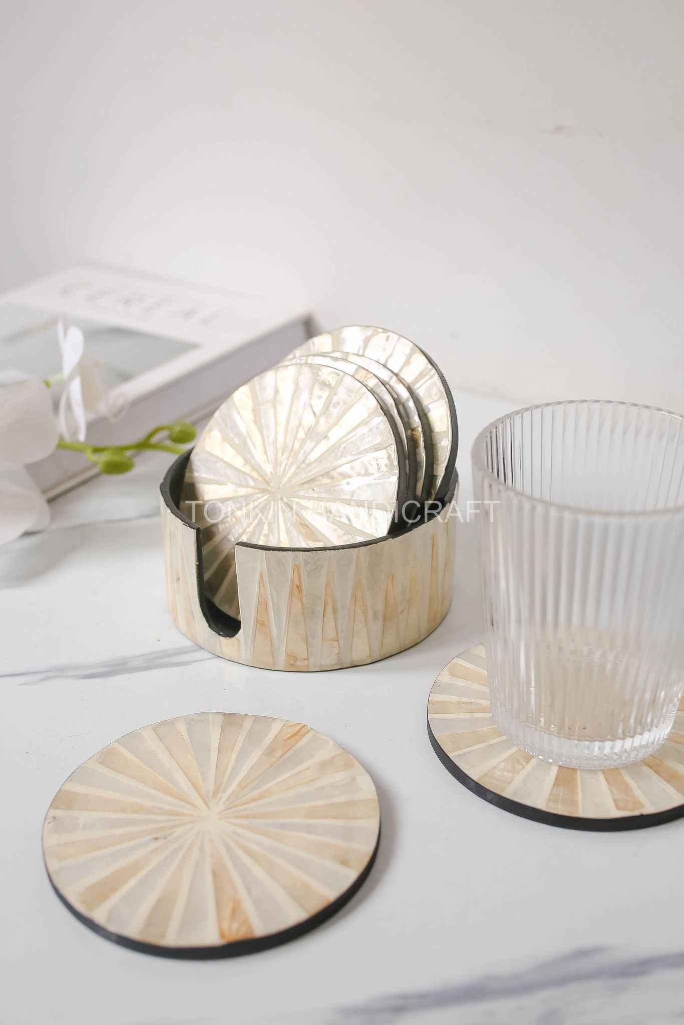 Mother of Pearl Coasters 1