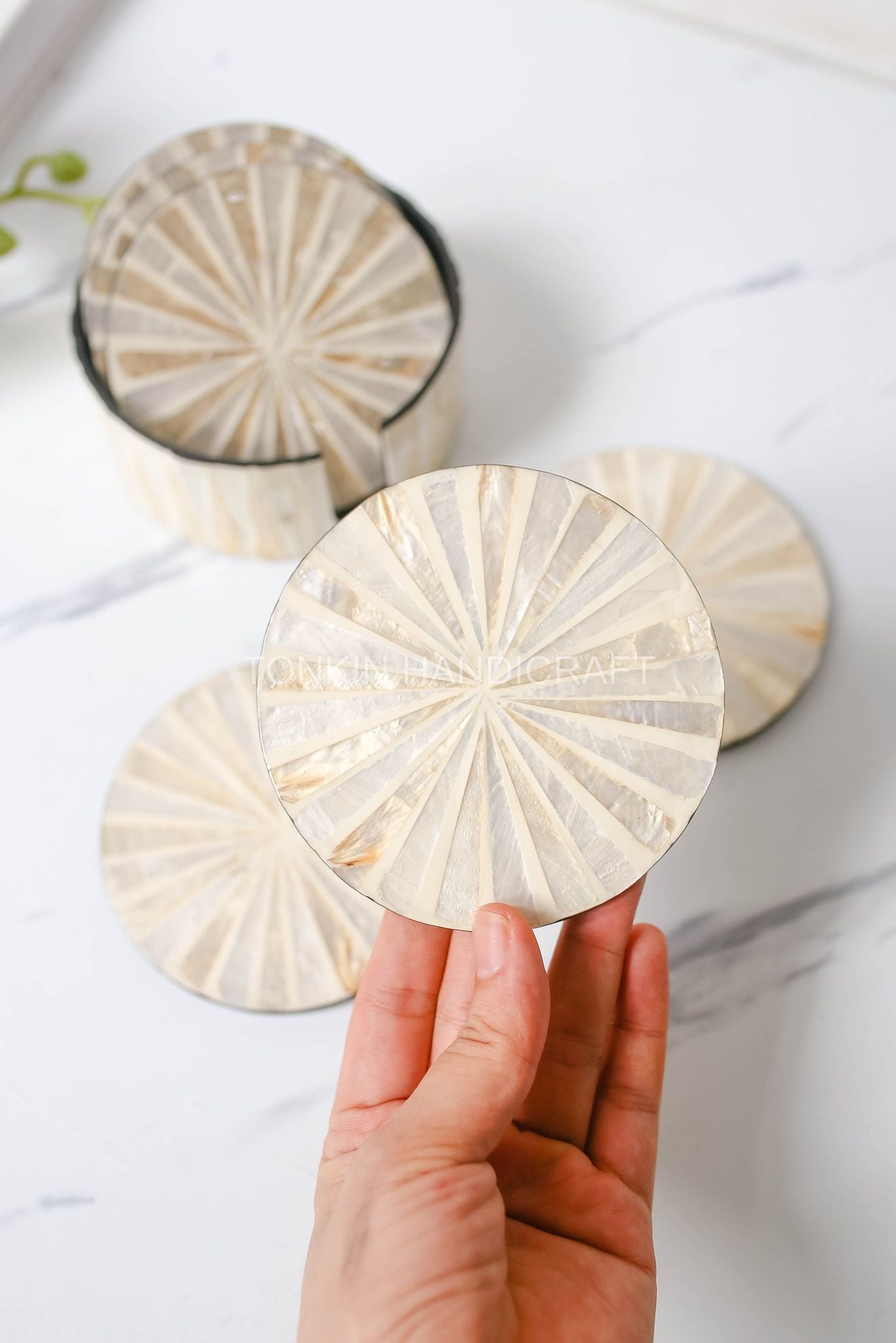 Mother of Pearl Coasters 1