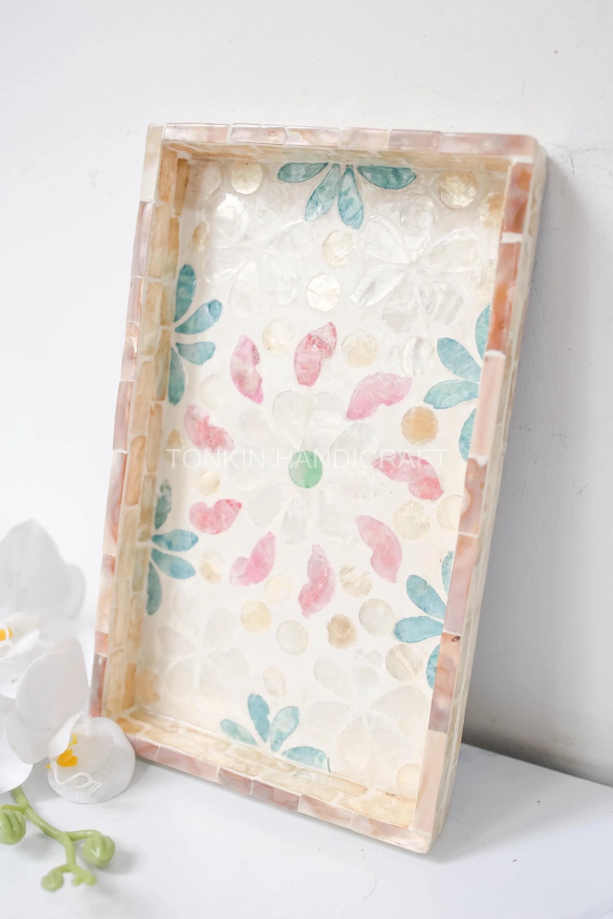 Mother of pearl Rectangle Tray 14