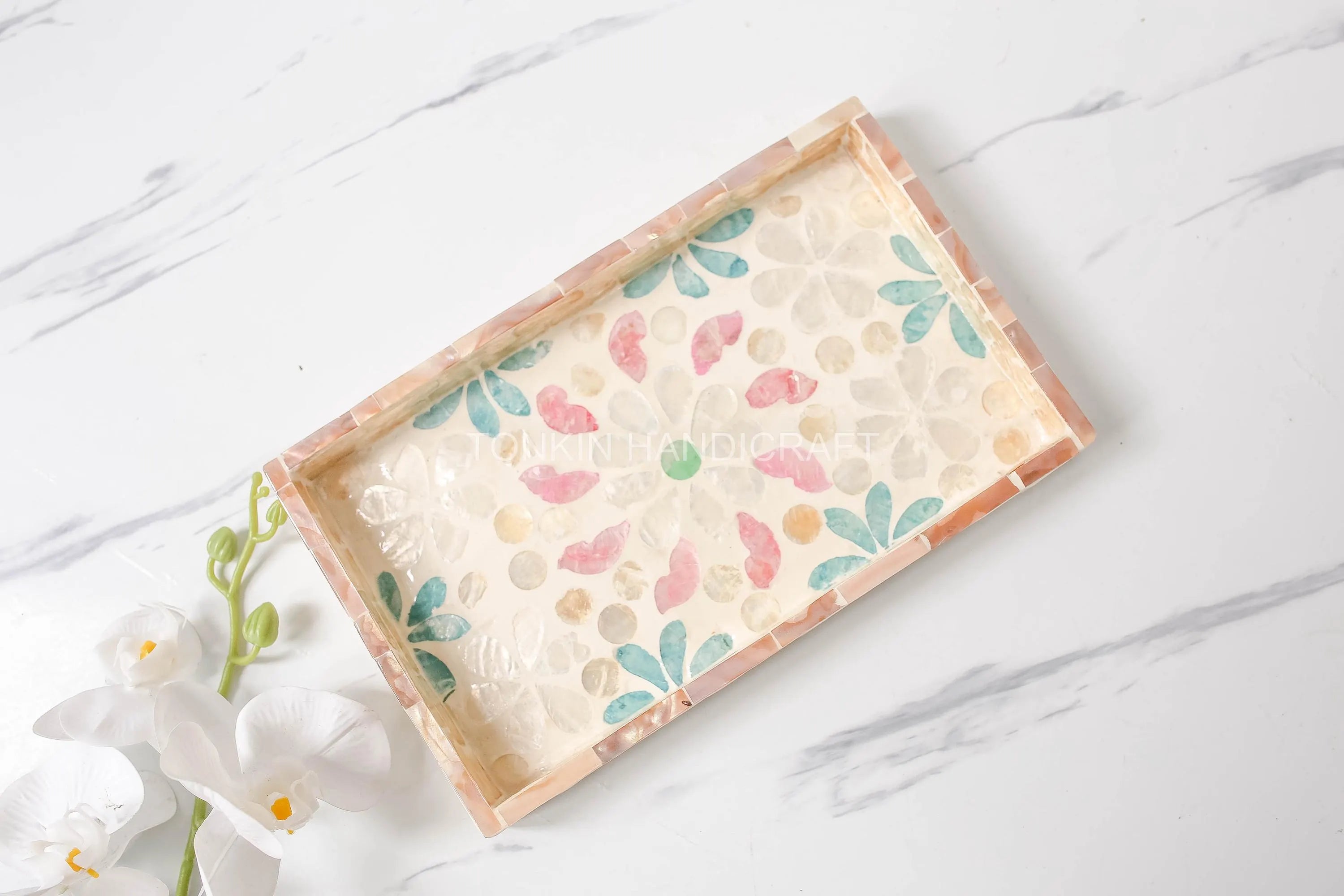 Mother of pearl Rectangle Tray 14