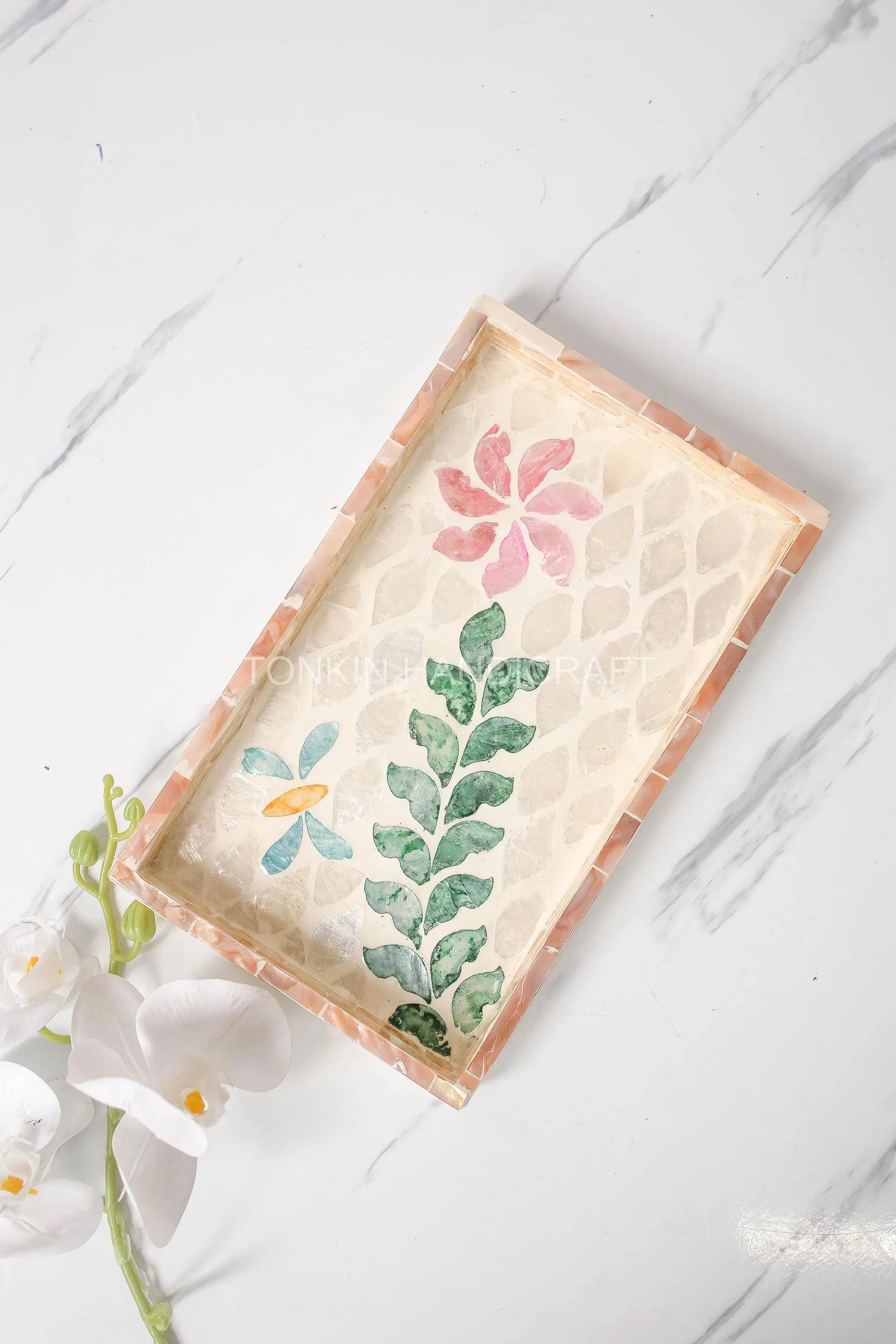 Mother of pearl Rectangle Tray 16