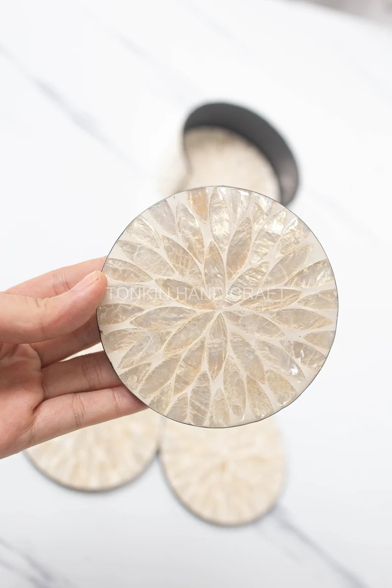 Mother of Pearl Coasters 1