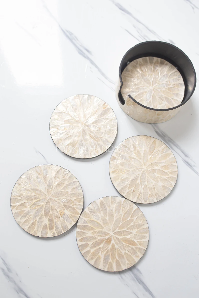 Mother of Pearl Coasters 2