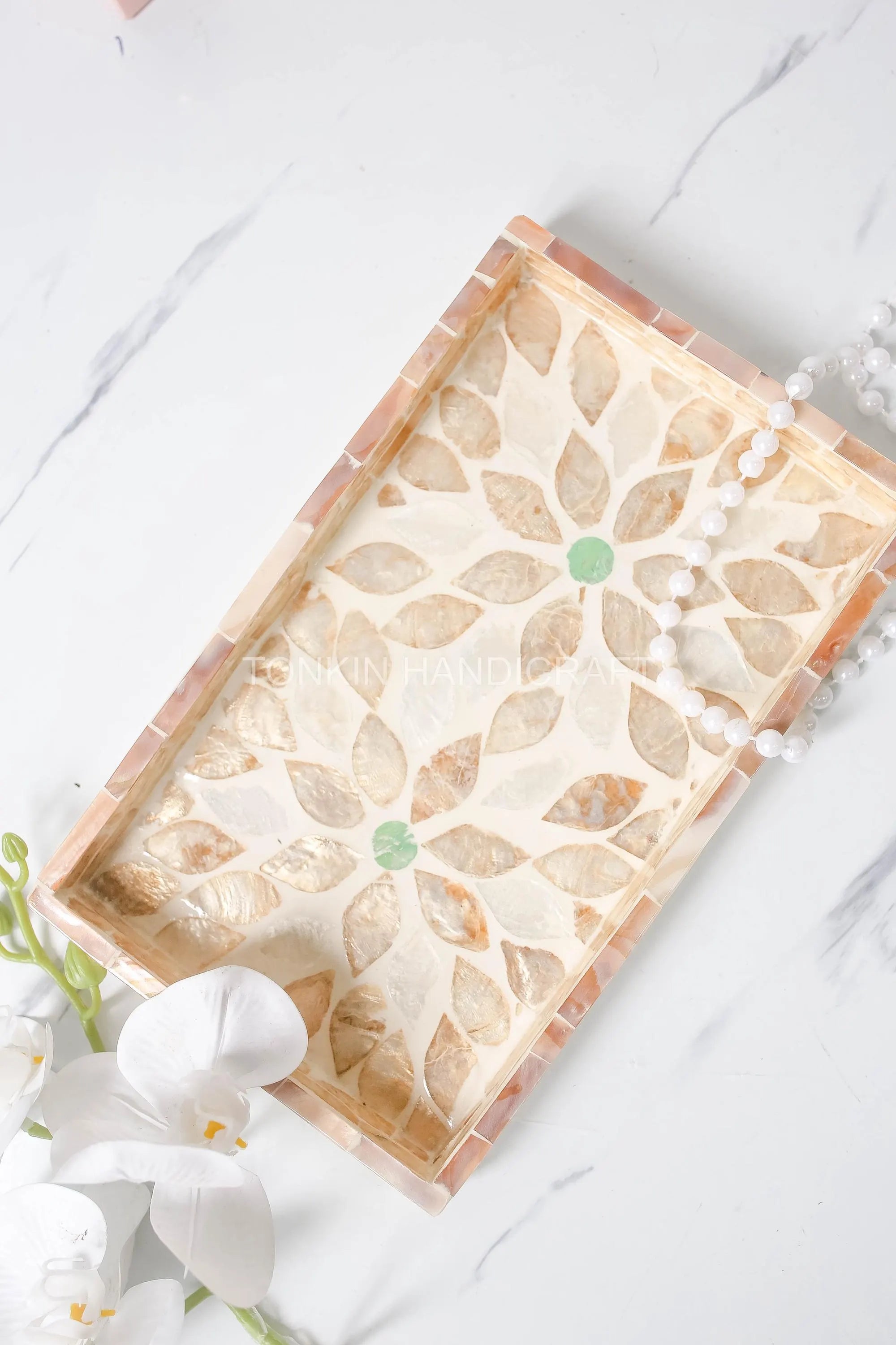 Mother of pearl Rectangle Tray 17