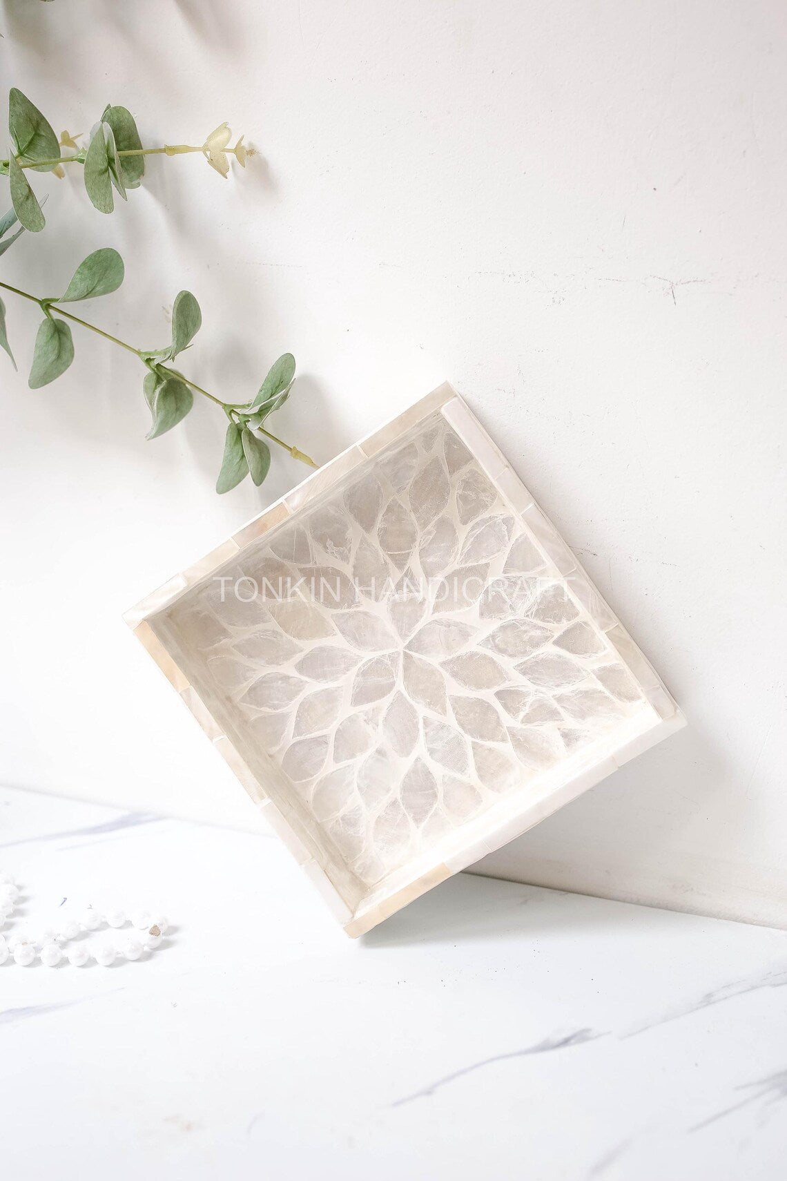 Personalized Mother of pearl Rectangle Tray