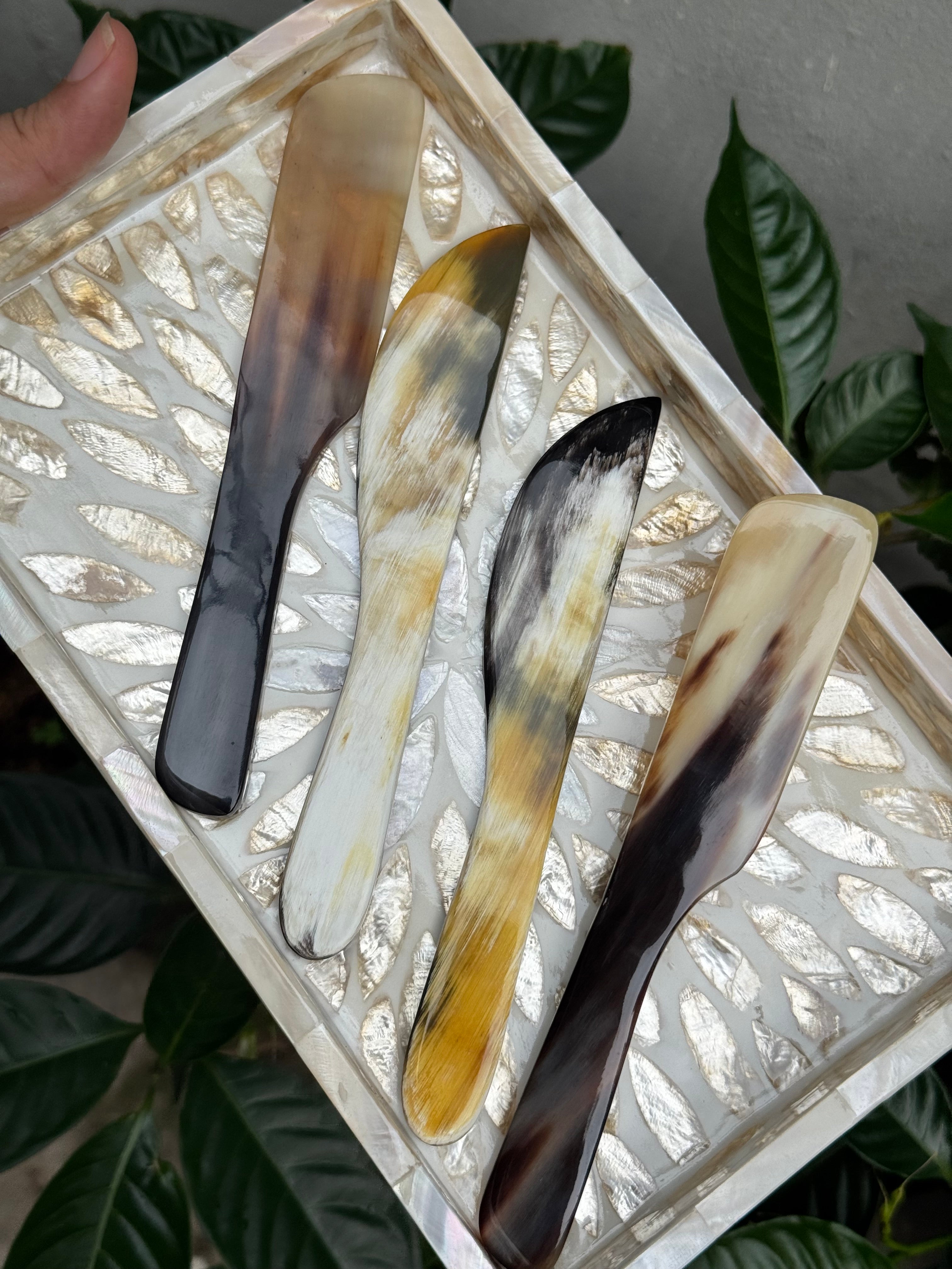 Sample 2 Pcs Buffalo Horn Spreaders