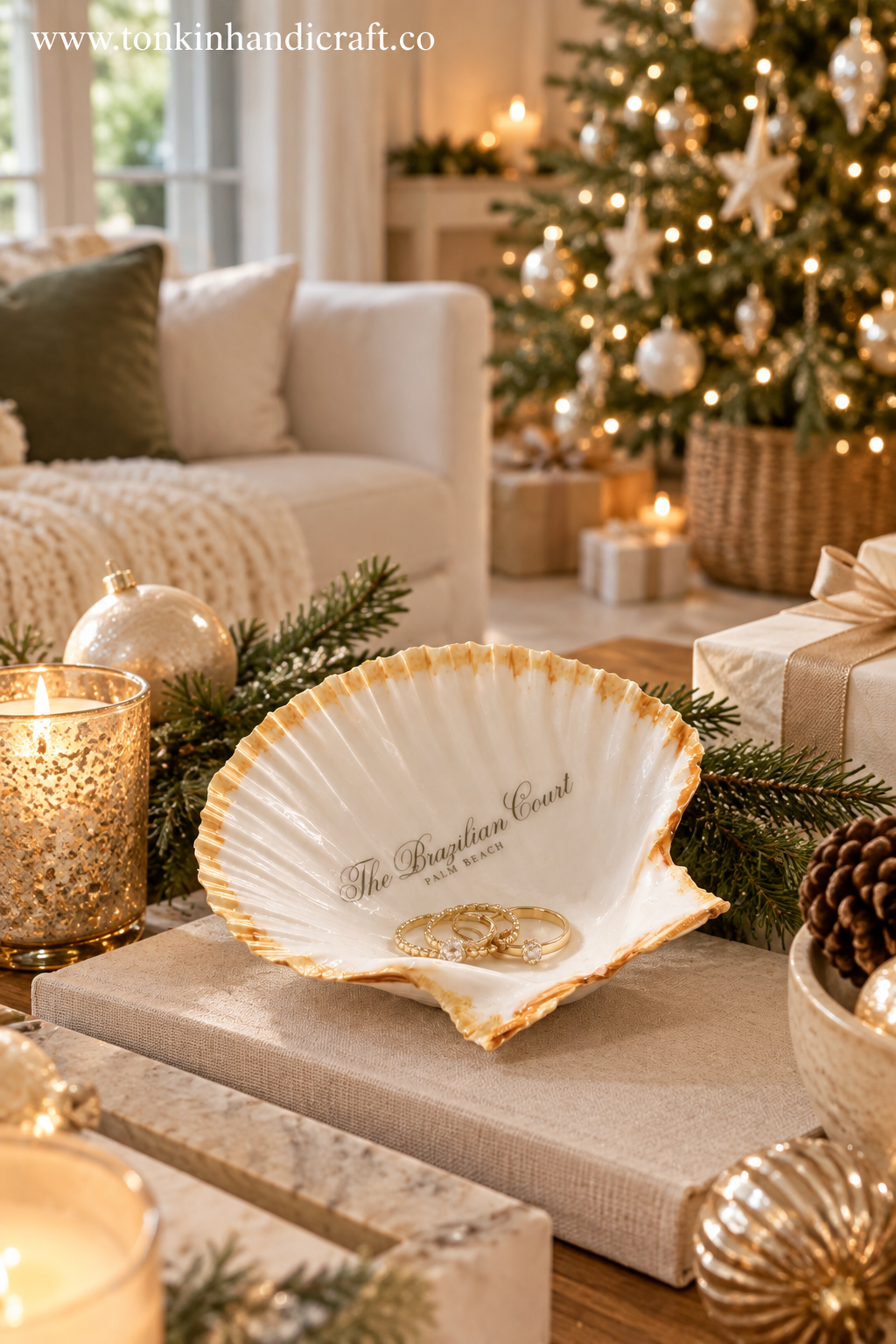 Personalized Shell Ring Dish