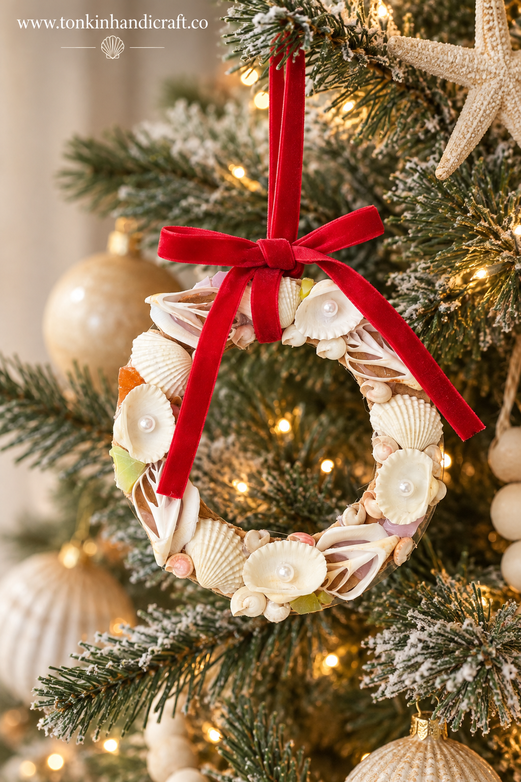 Customized Round Shell Ornament