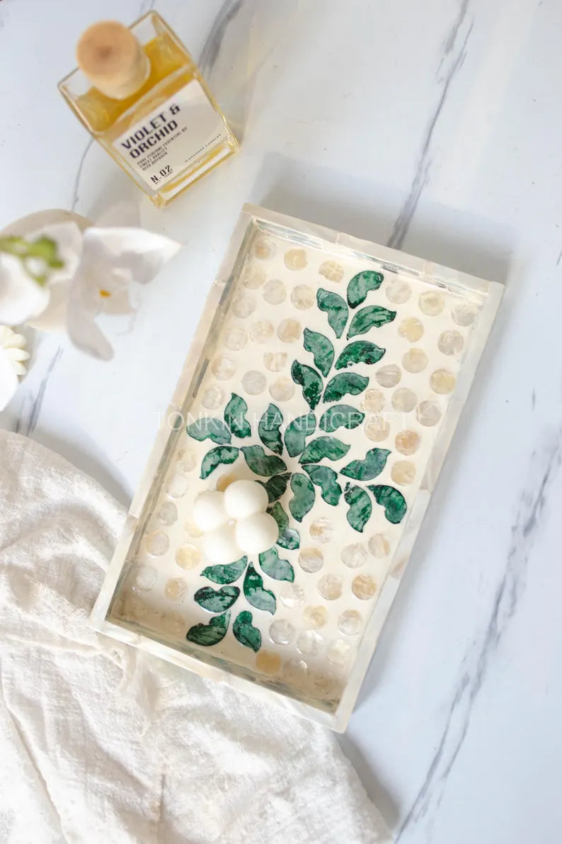 Mother of pearl Rectangle Tray 7