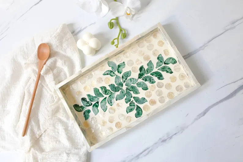 Mother of pearl Rectangle Tray 7