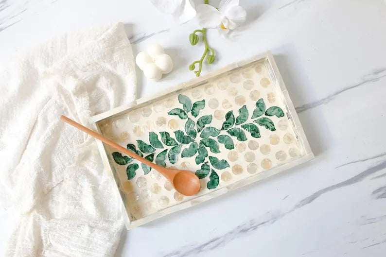 Mother of pearl Rectangle Tray 7