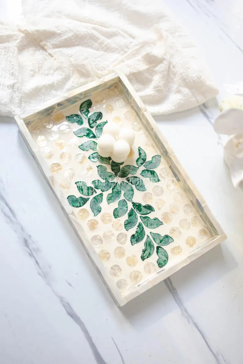 Mother of pearl Rectangle Tray 7