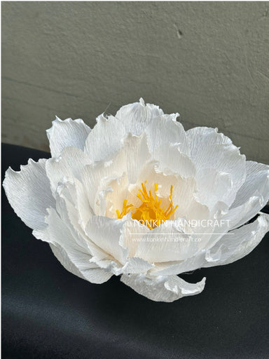 Crepe Lotus Flower Table Lamp - TONKIN HANDICRAFT