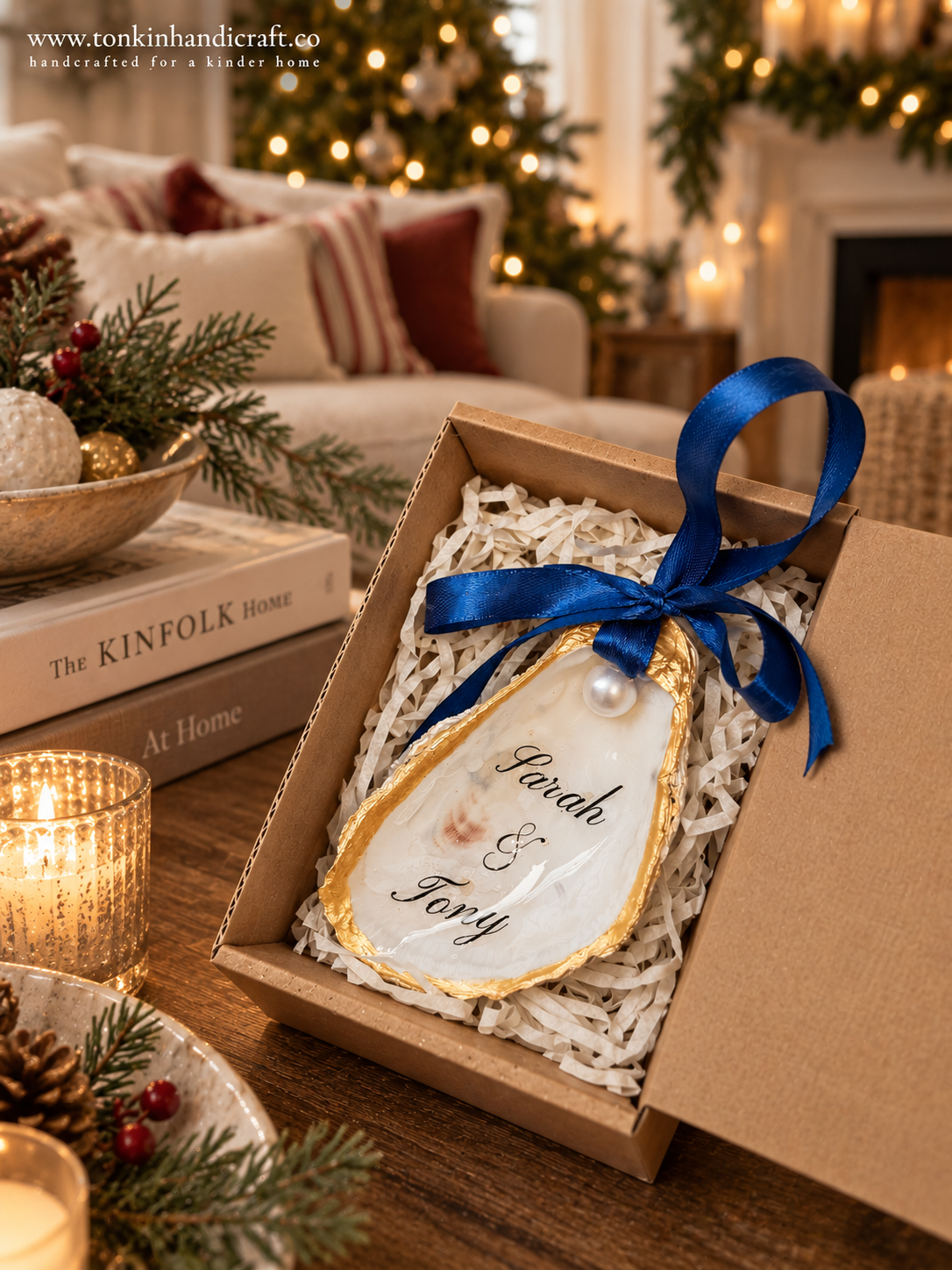 Personalized Graduation Oyster Ornament