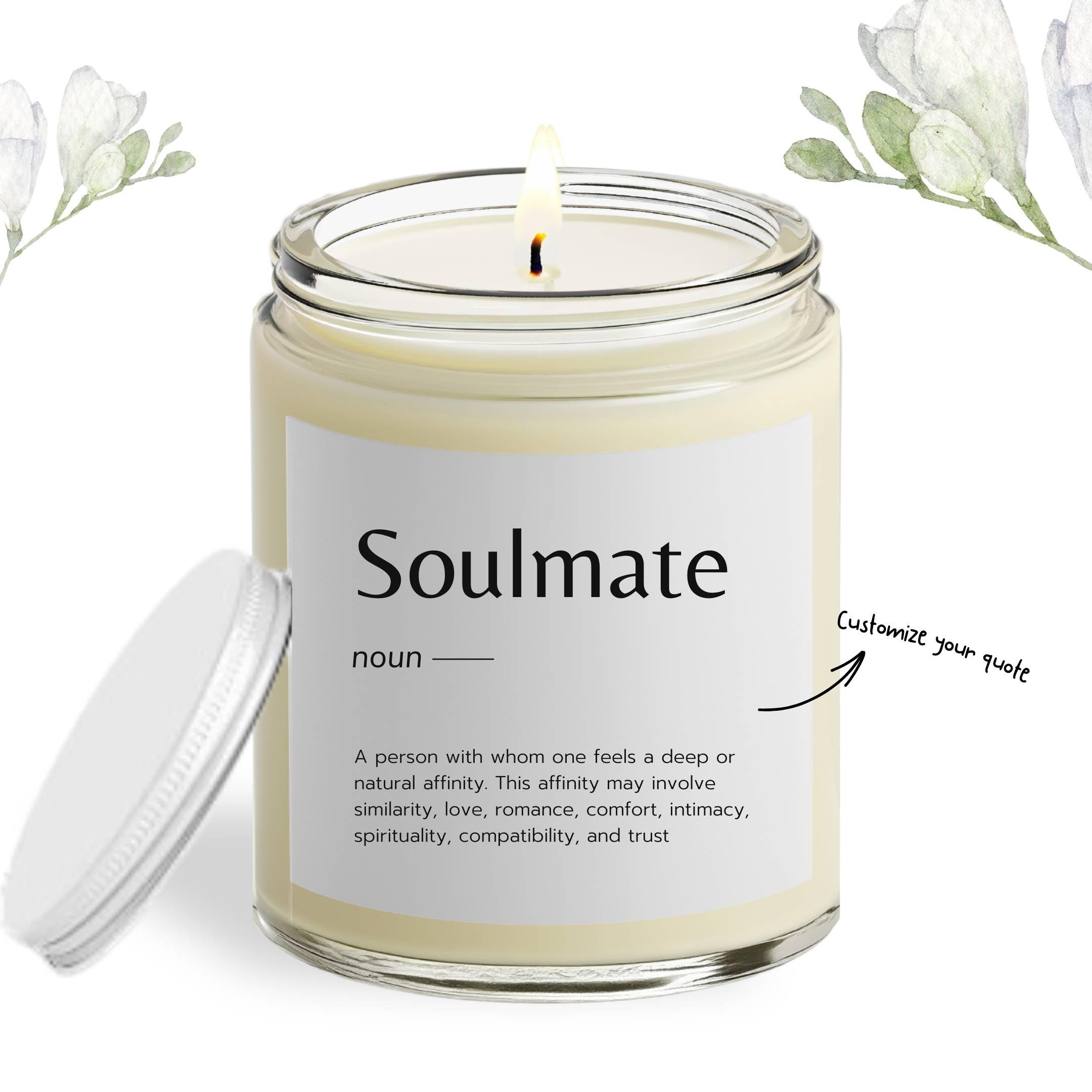 Personalized Soulmate Soy Wax Candle