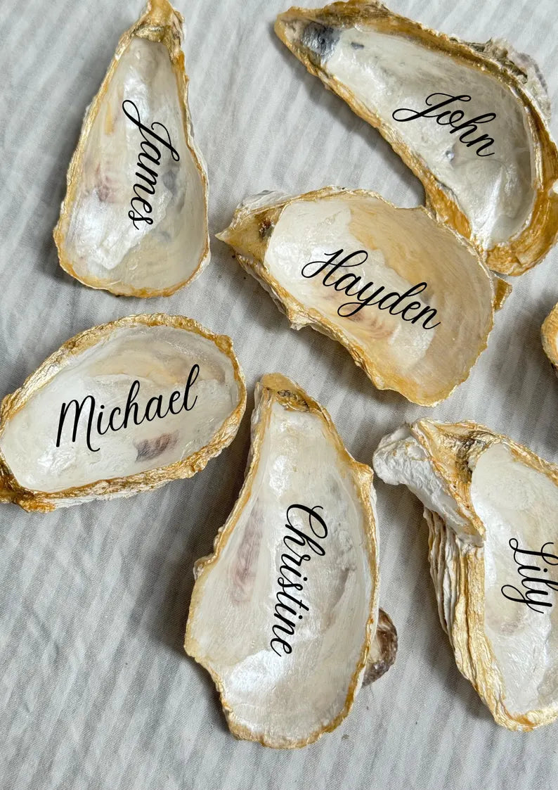 Wholesale Gold Oyster Shell Place Cards