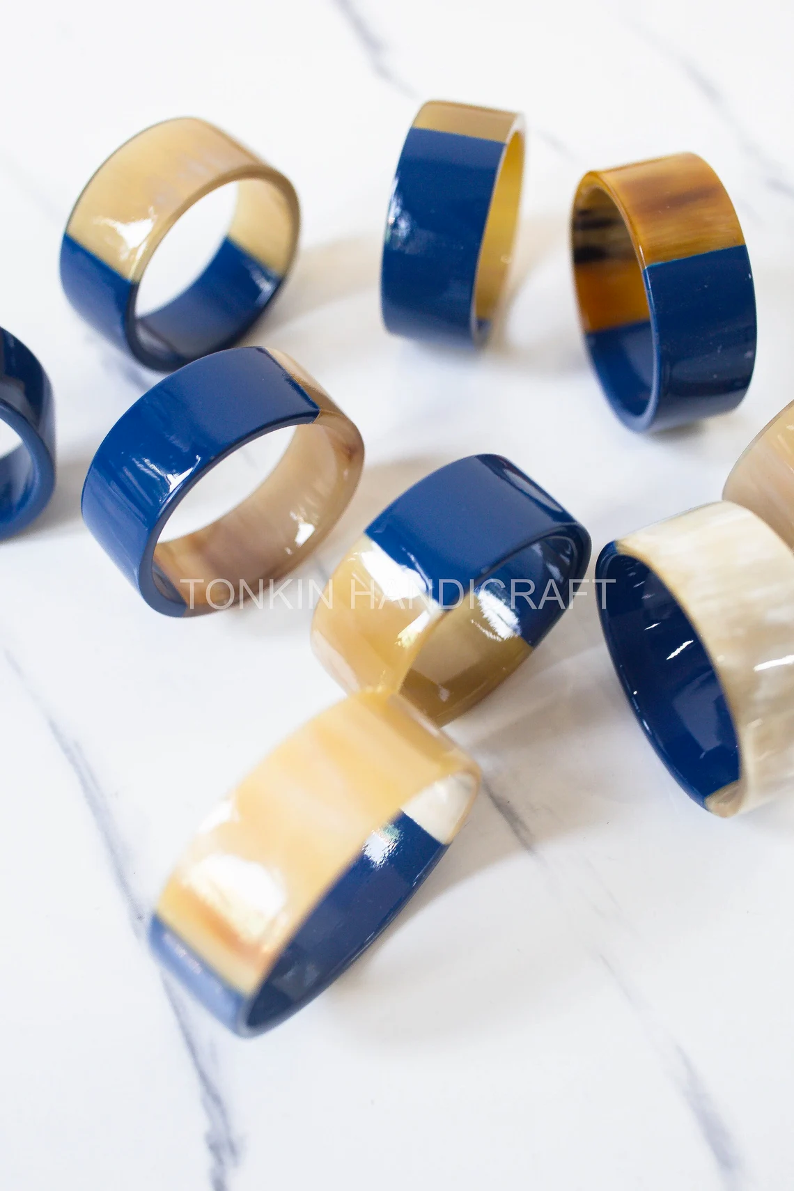 Lacquer Horn Short Napkin Ring
