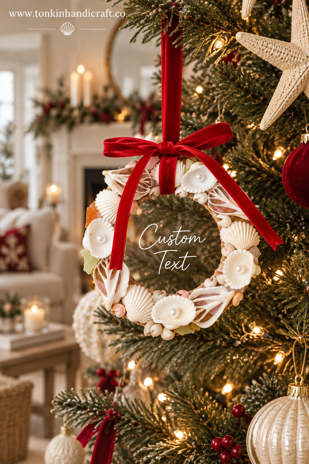 Customized Round Shell Ornament