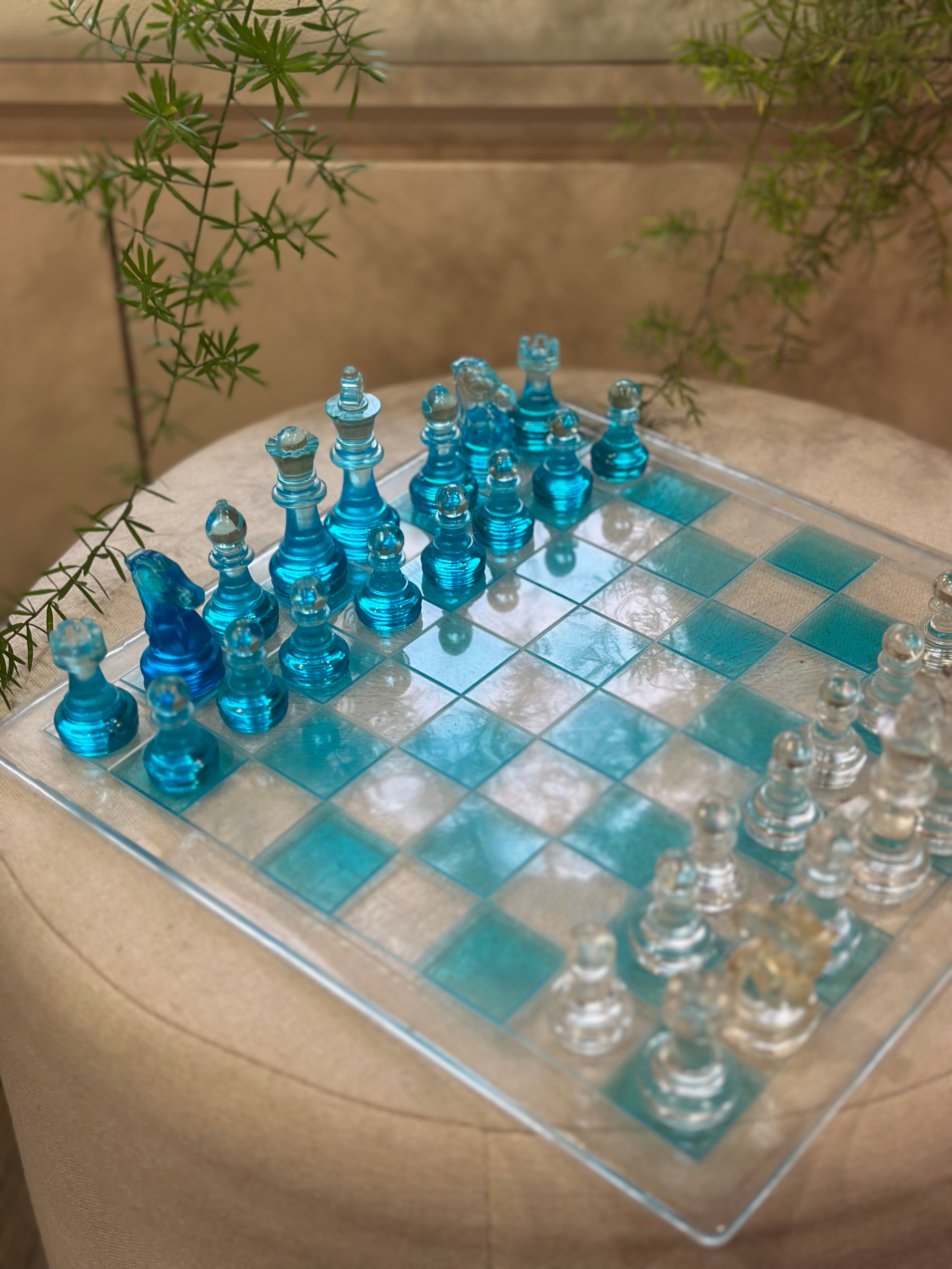 Ocean Resin Chess Set