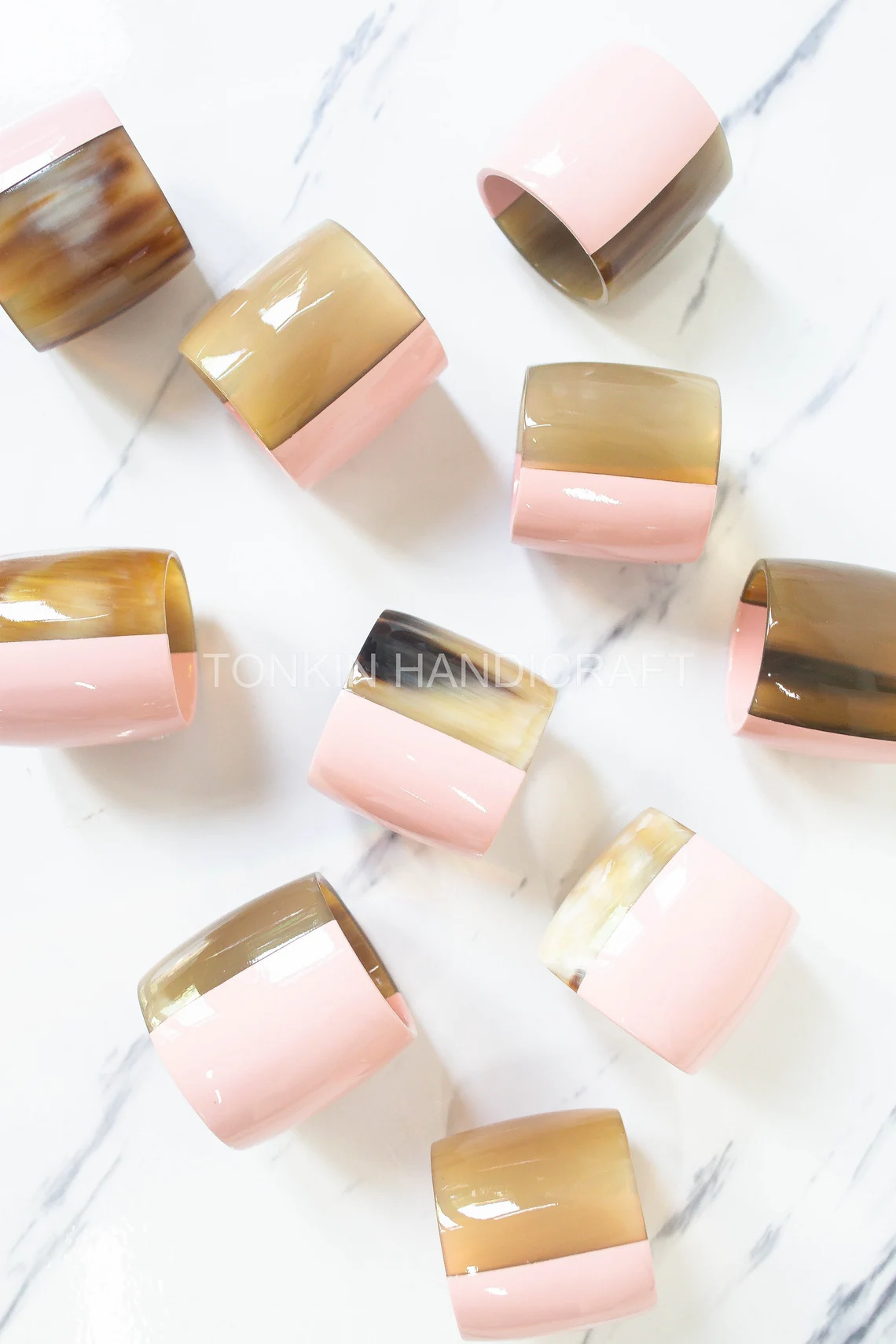 Lacquer Buffalo Horn Napkin Ring