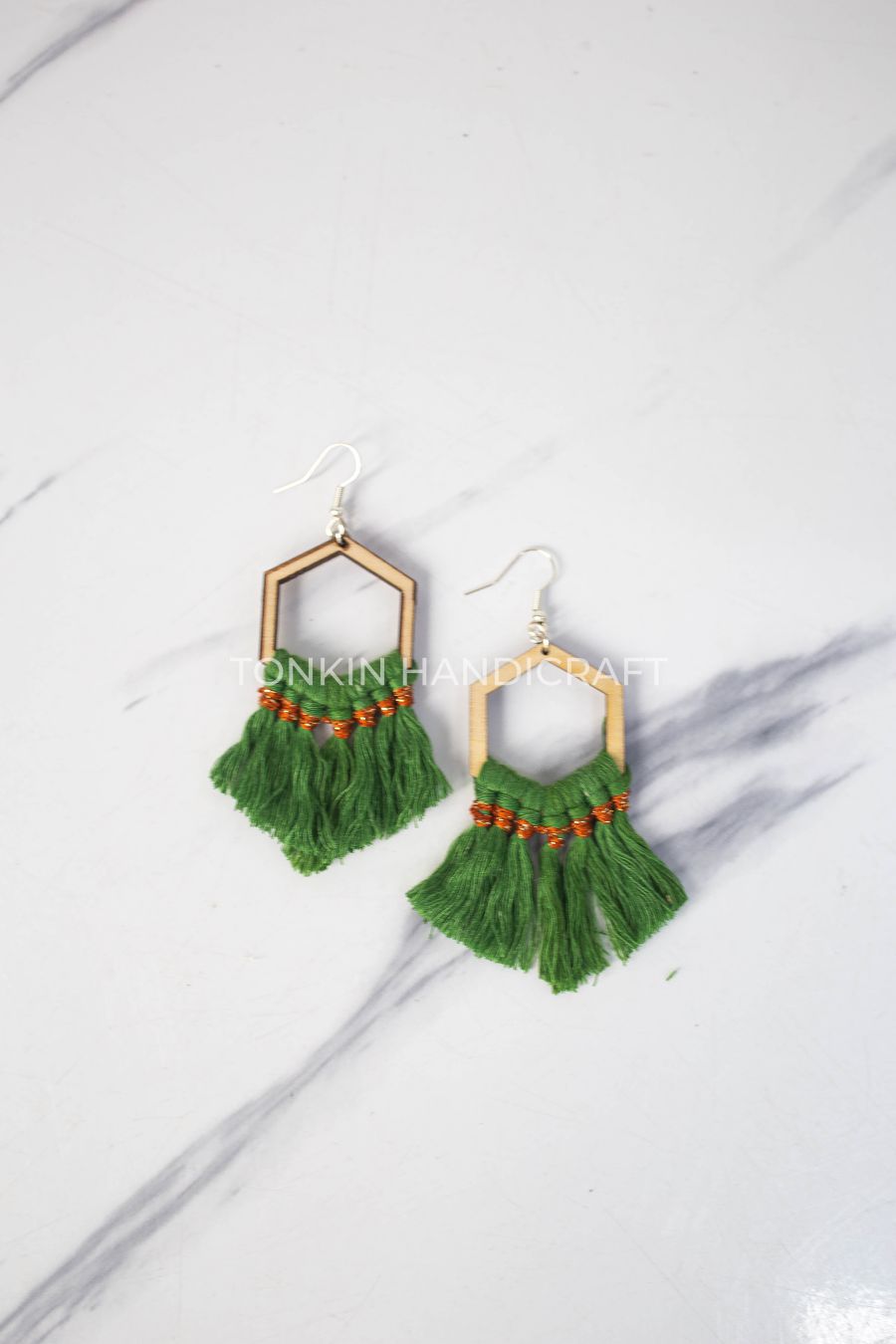 Reng Macrame Wooden Earrings