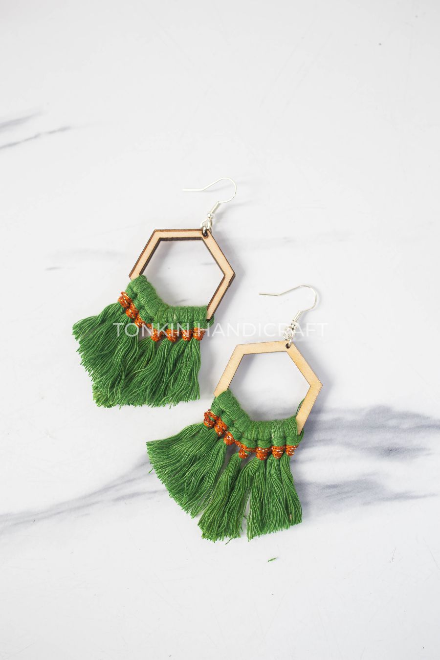 Reng Macrame Wooden Earrings