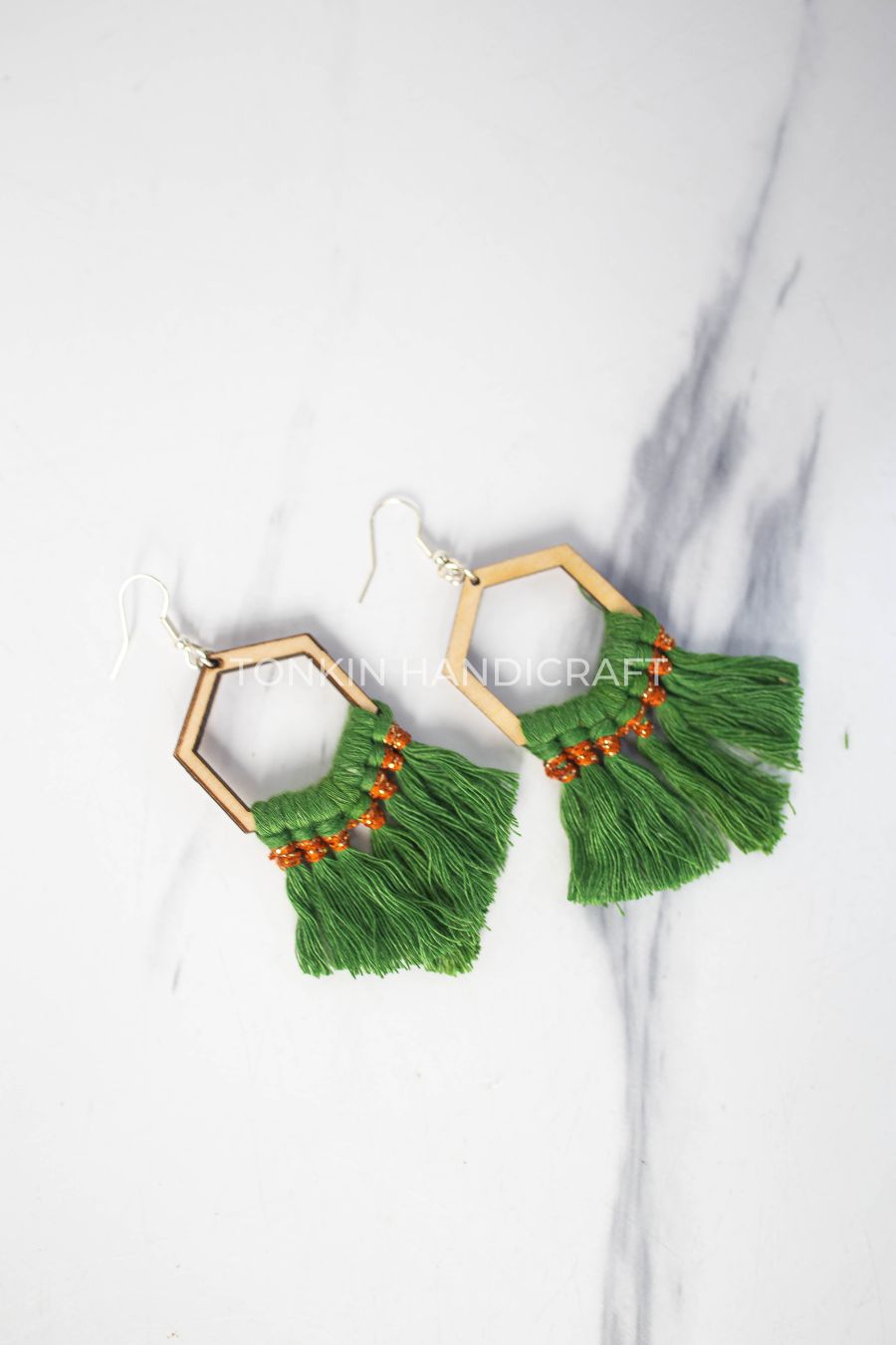 Reng Macrame Wooden Earrings