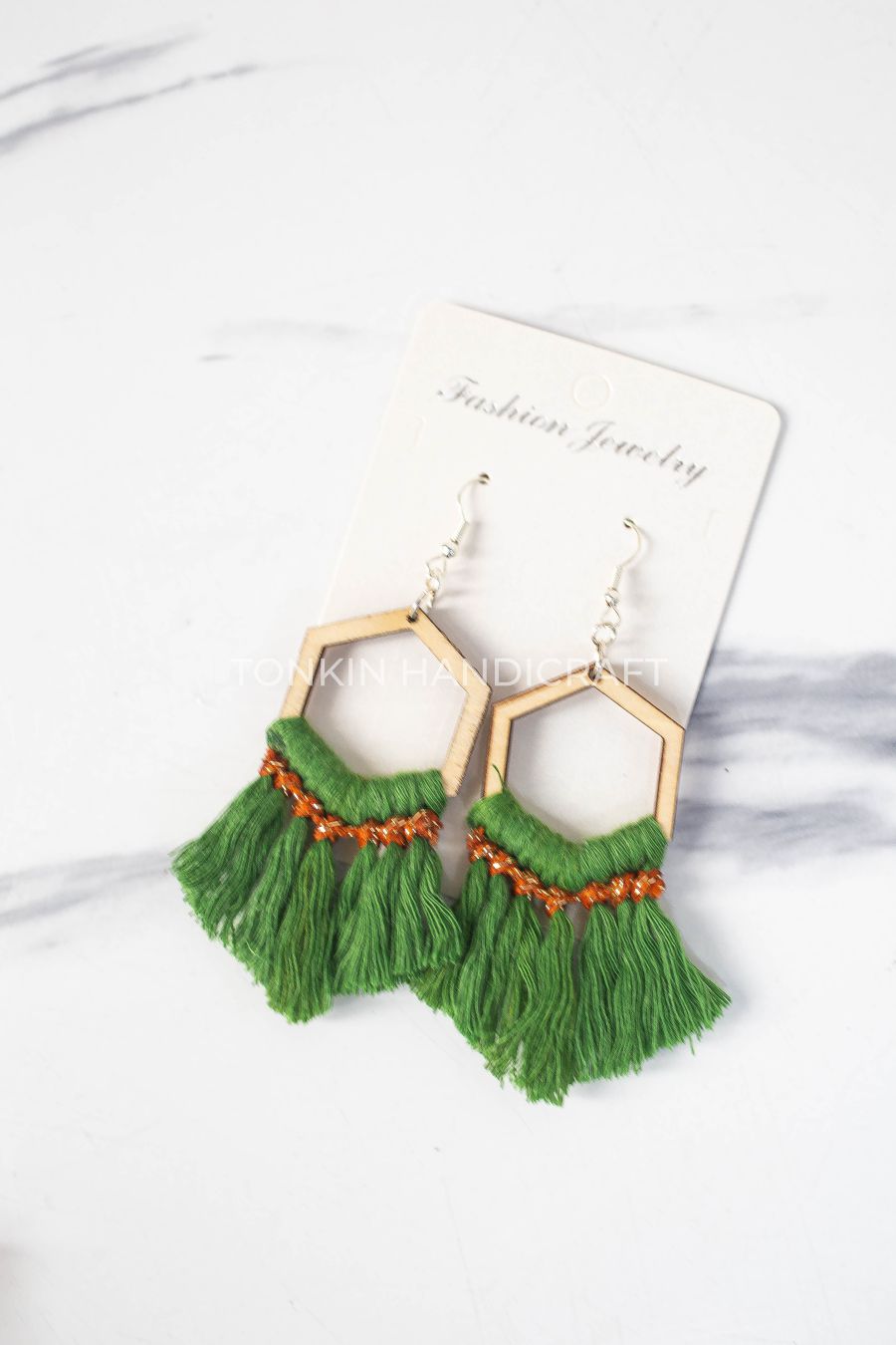 Reng Macrame Wooden Earrings