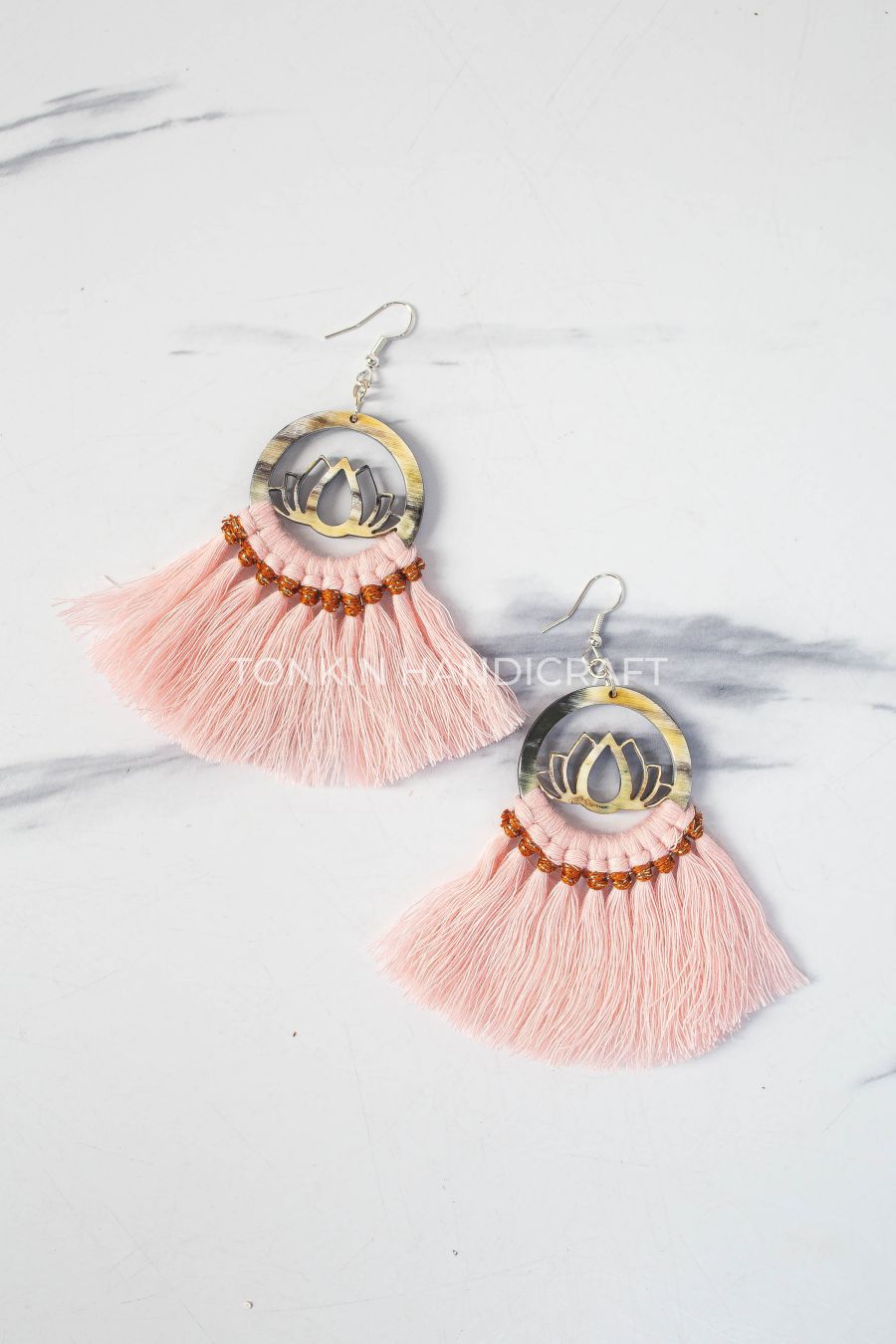 Pinn Macrame Horn Earrings