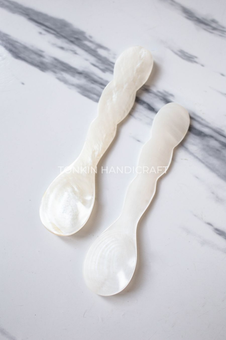 Wave Mother of Pearl Seashell Spoon