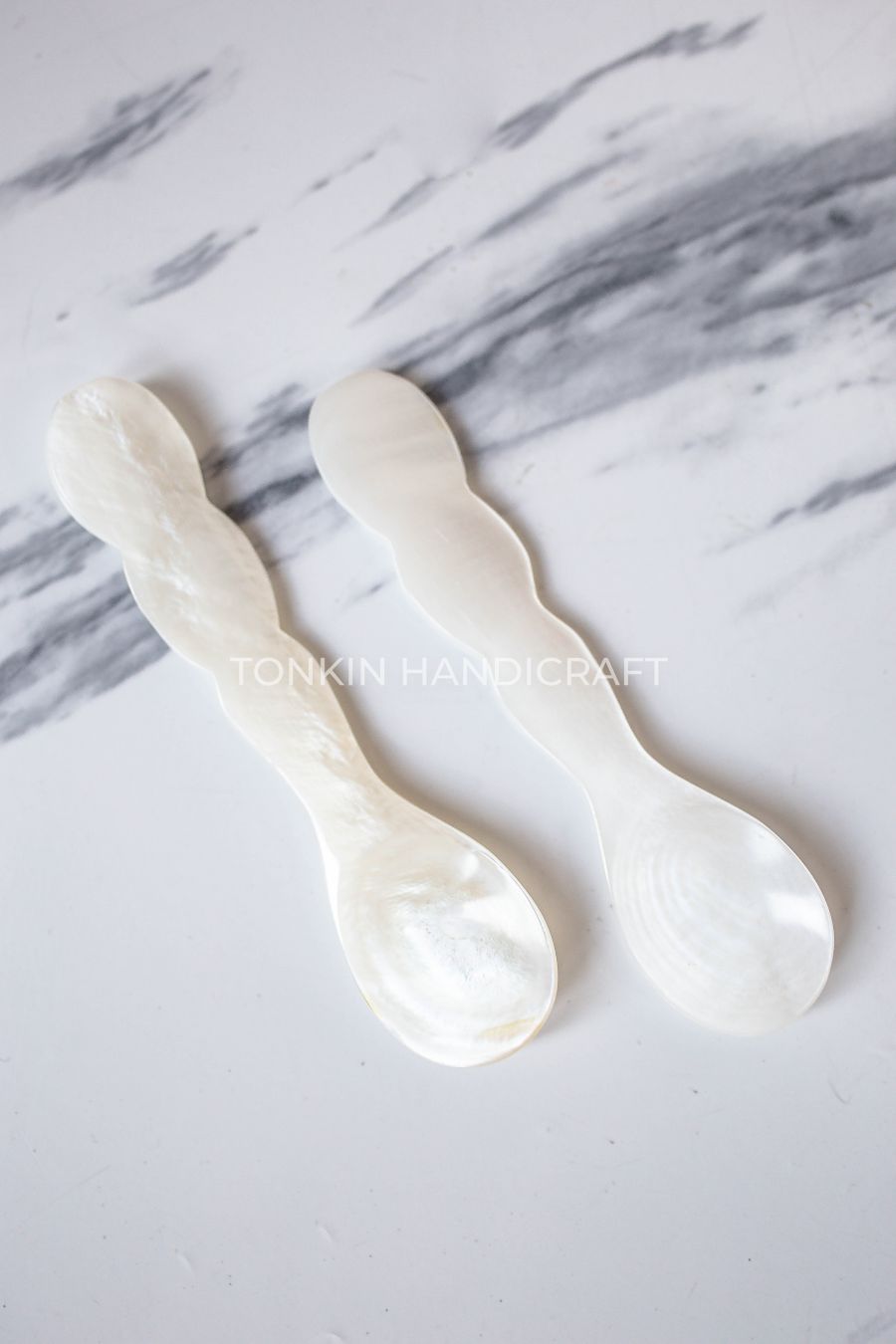 Wave Mother of Pearl Seashell Spoon