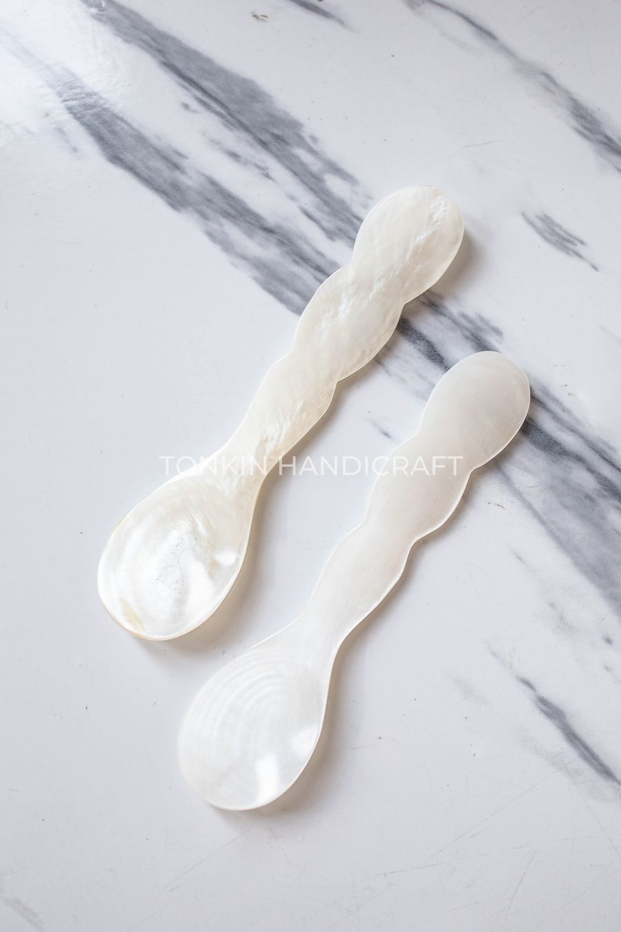 Wave Mother of Pearl Seashell Spoon