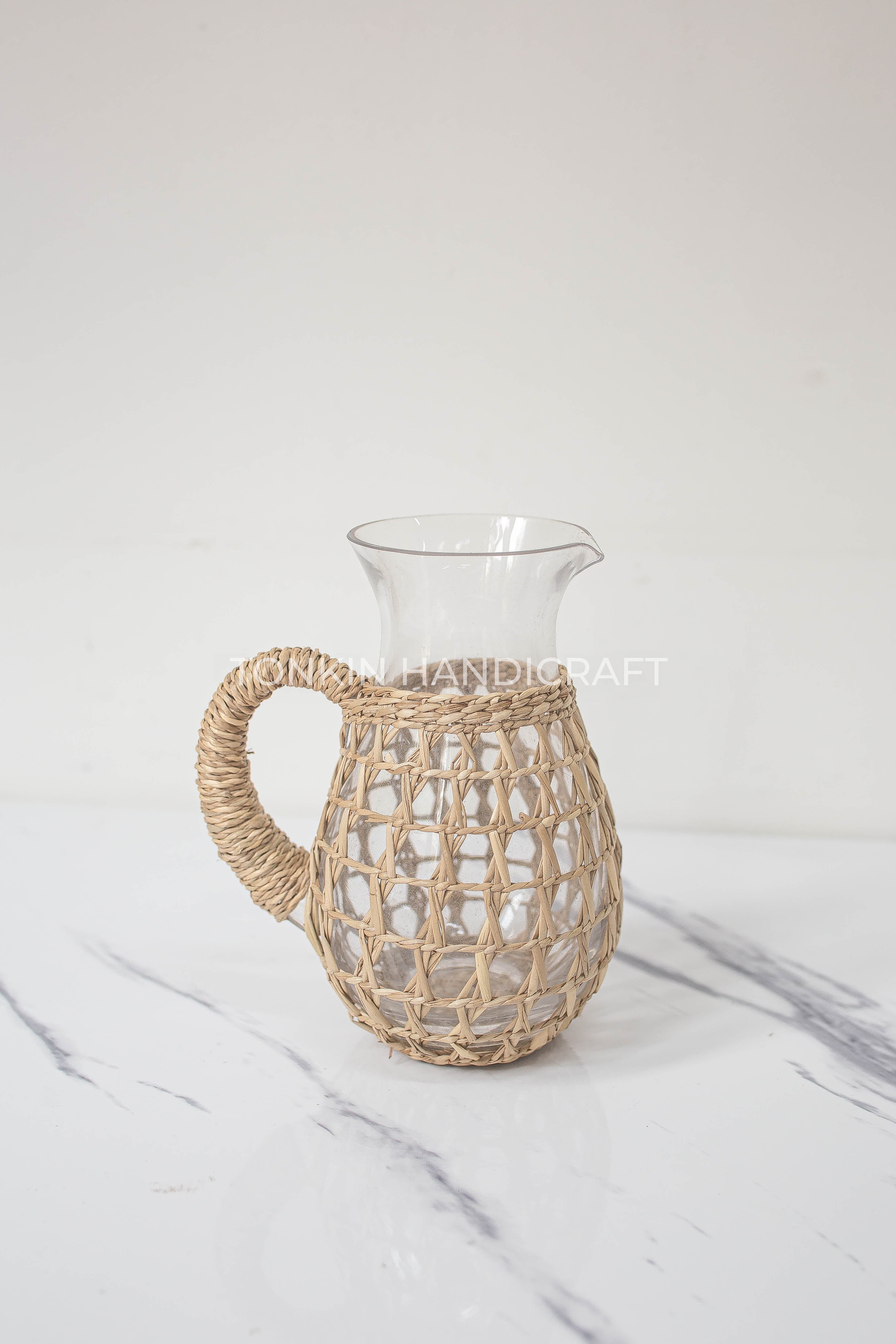 Hand blow Glass Pitcher - TONKIN HANDICRAFT