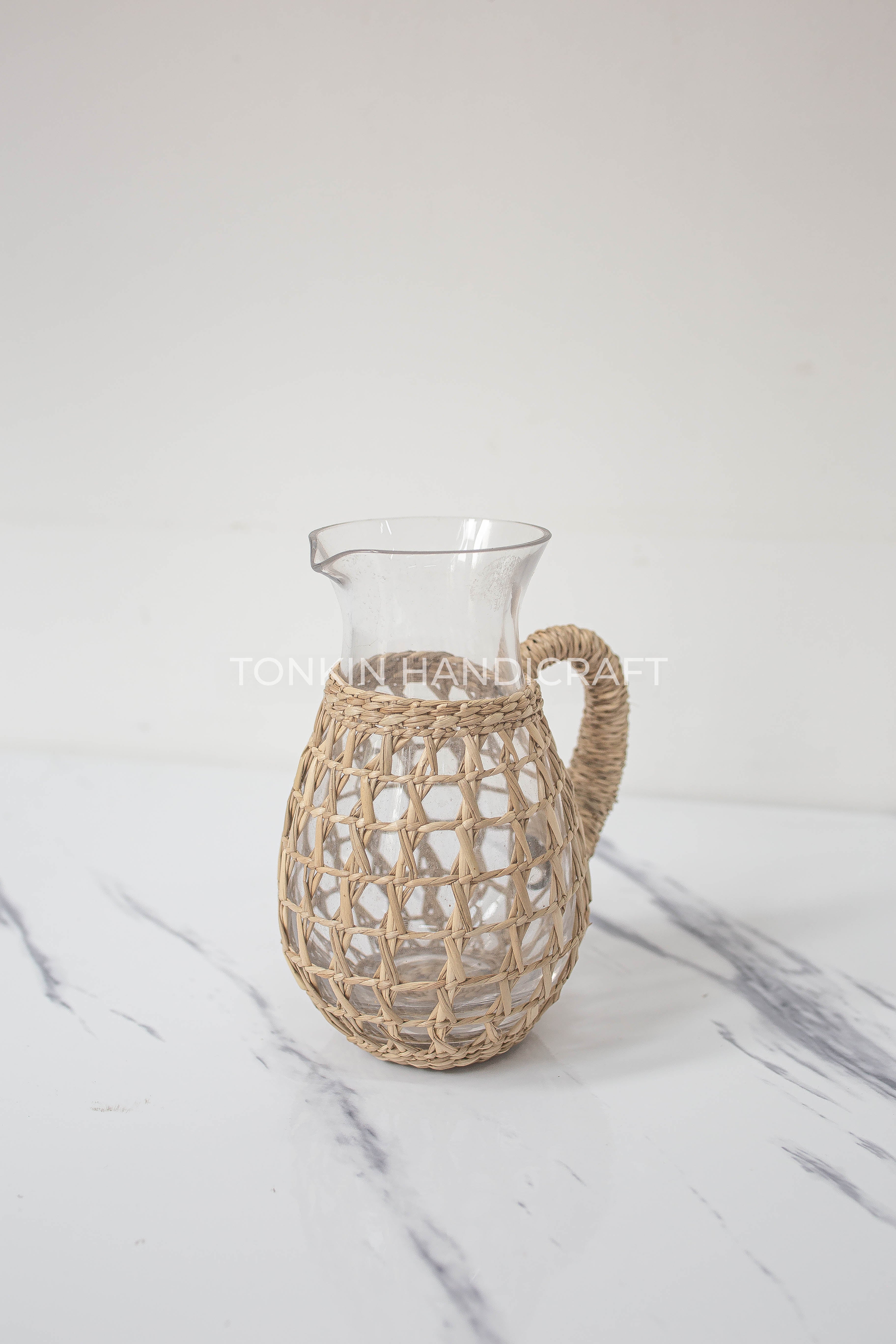 Hand blow Glass Pitcher - TONKIN HANDICRAFT