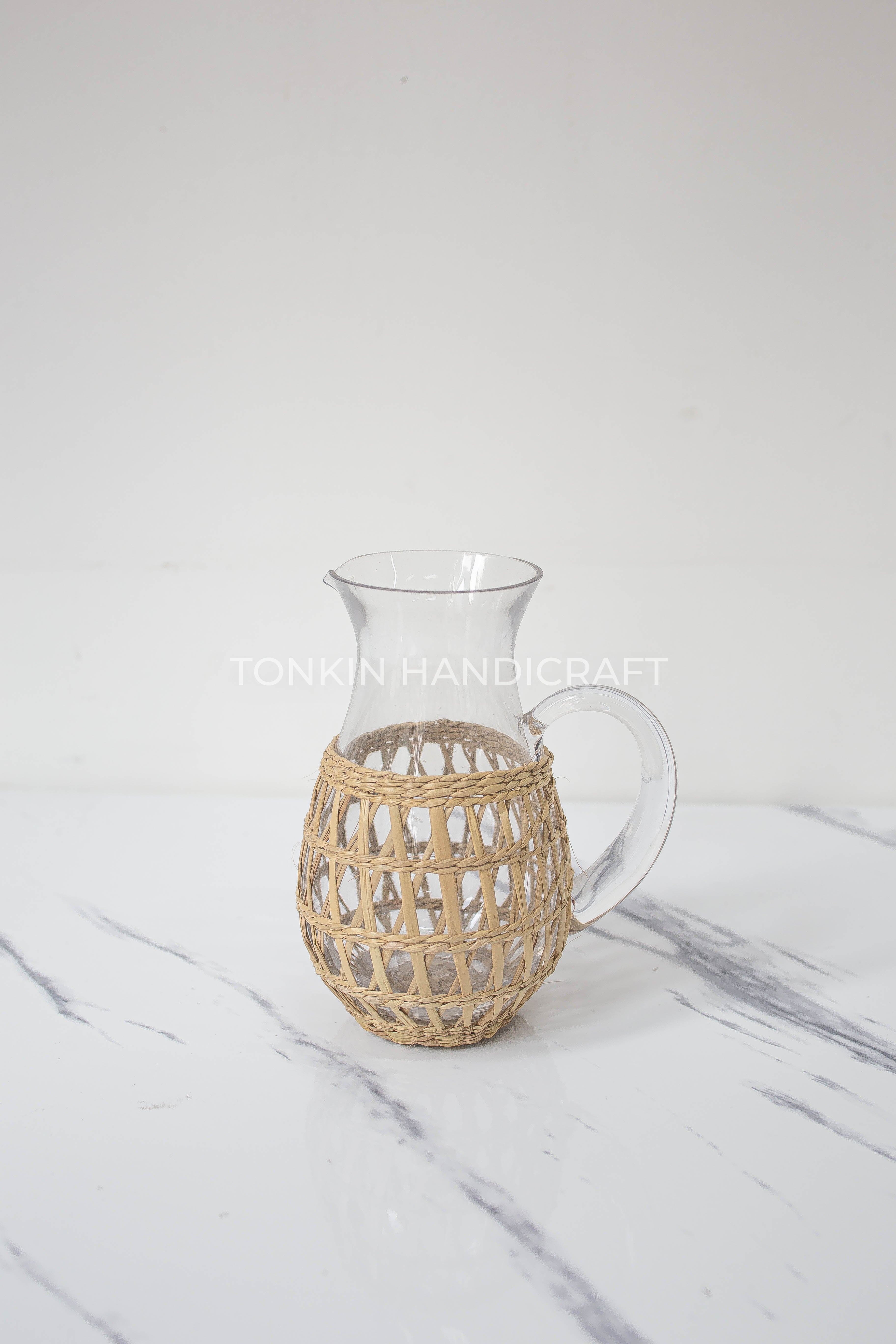 Hand Blow Glass Pitcher - TONKIN HANDICRAFT