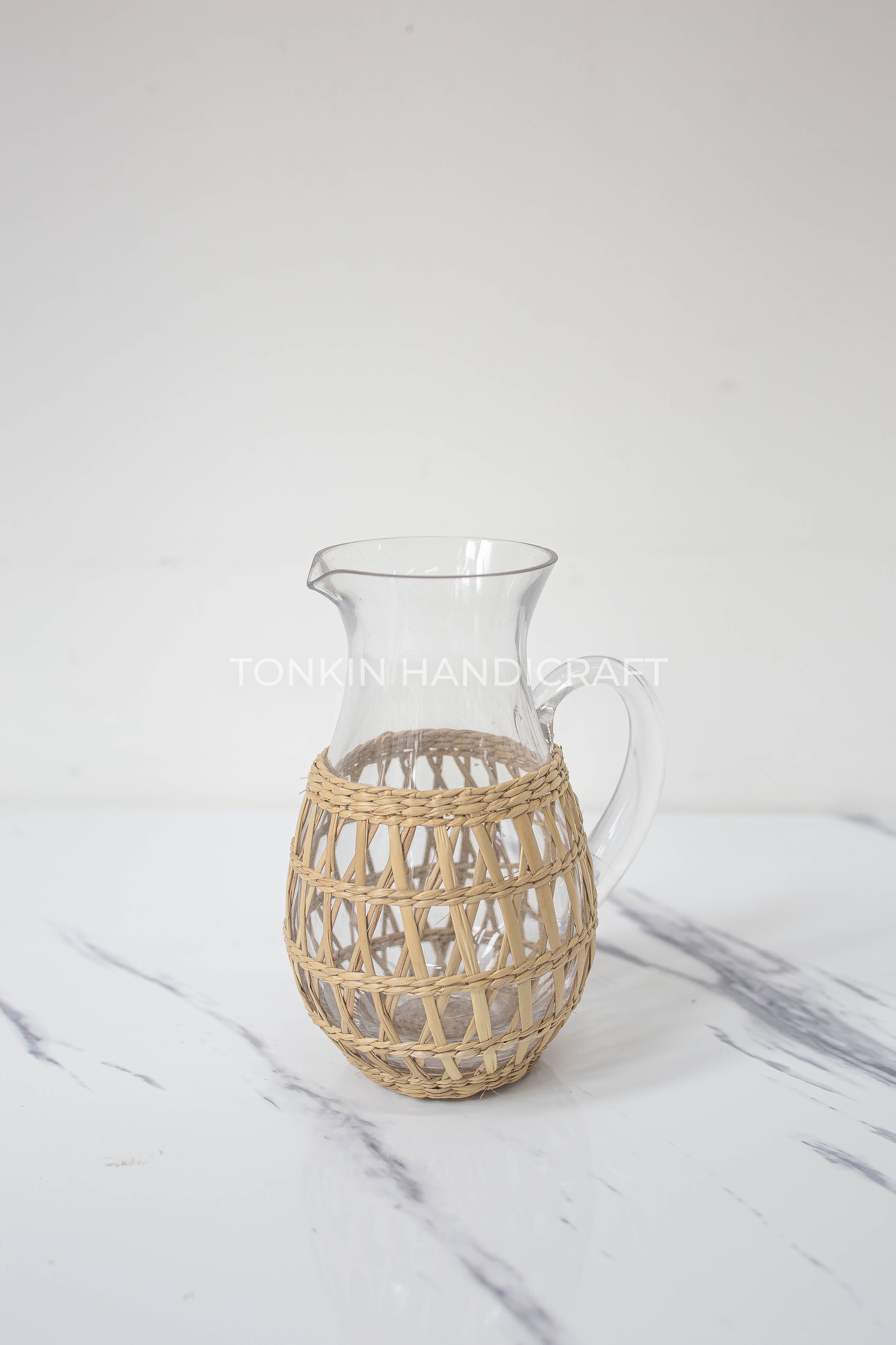 Hand Blow Glass Pitcher - TONKIN HANDICRAFT