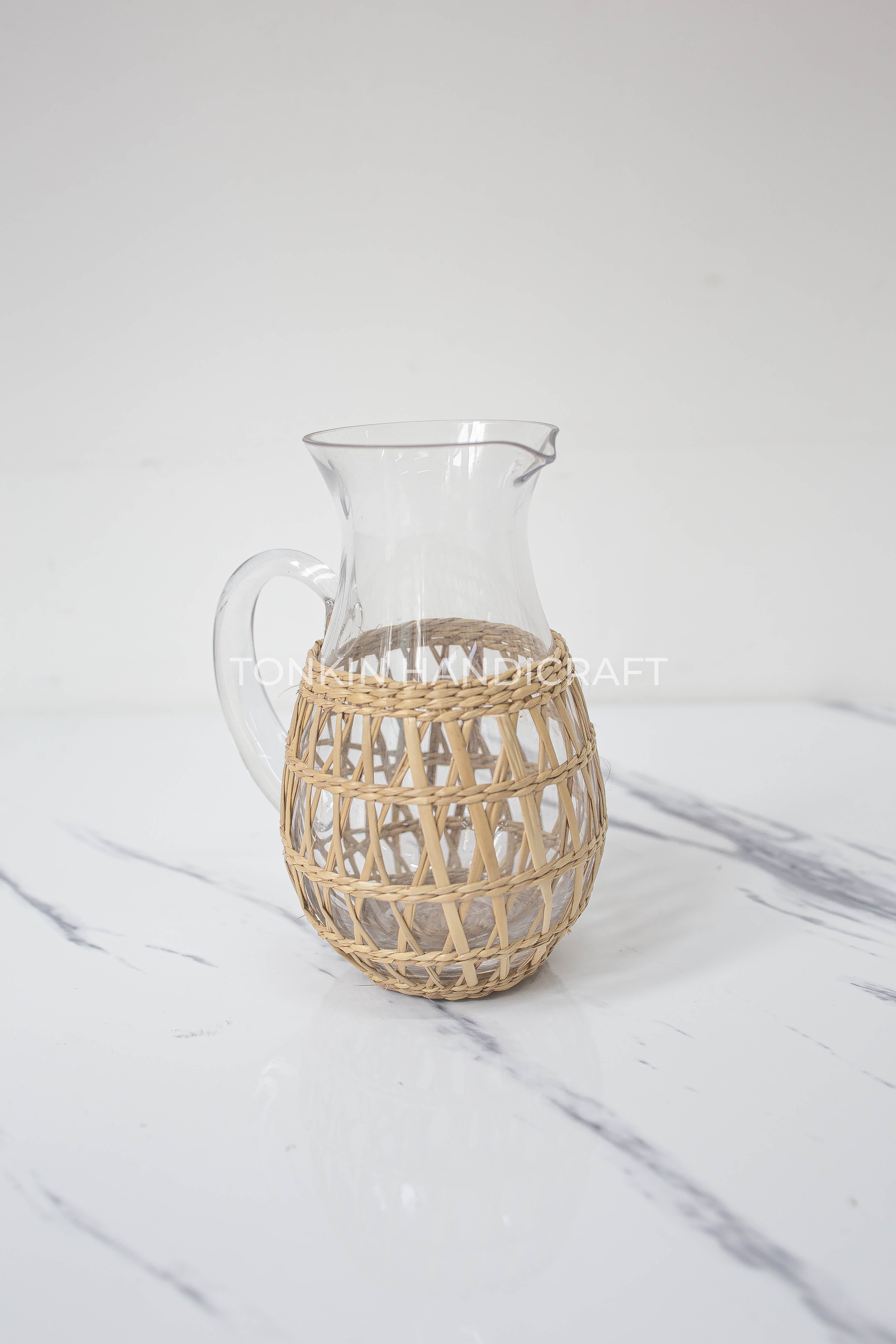 Hand Blow Glass Pitcher - TONKIN HANDICRAFT