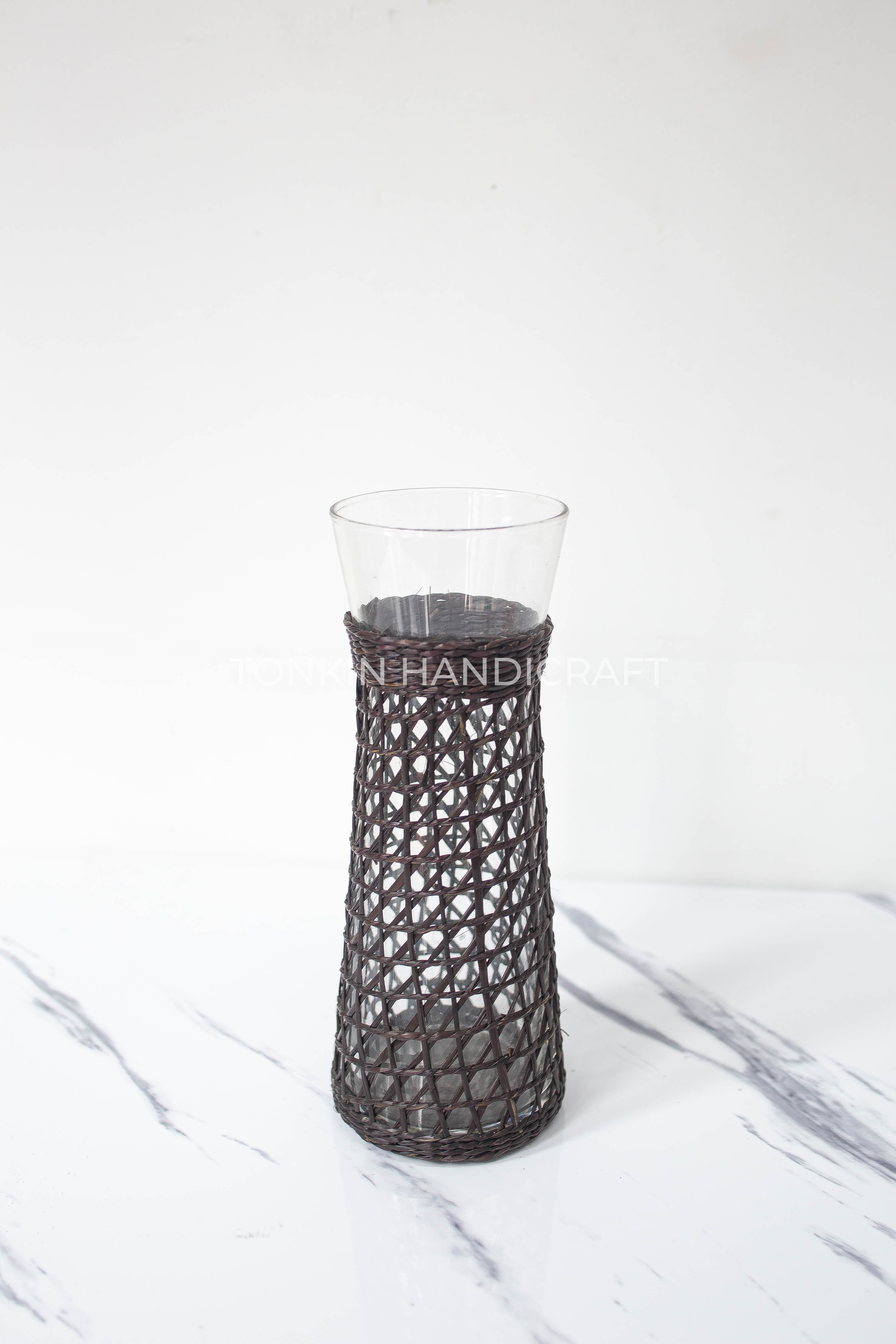 Black Woven Bistro Carafe - TONKIN HANDICRAFT