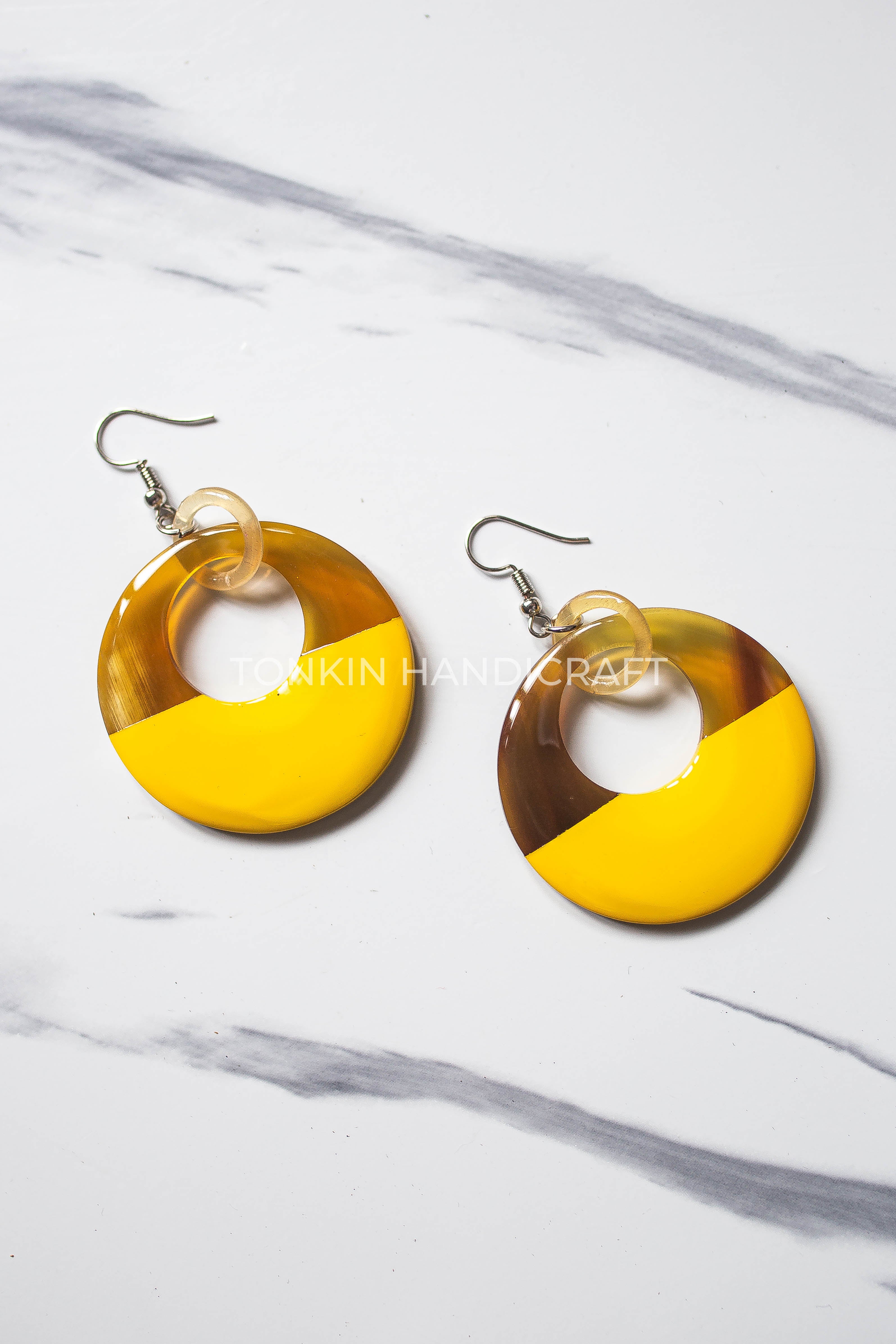 Mien Buffalo Horn Earrings