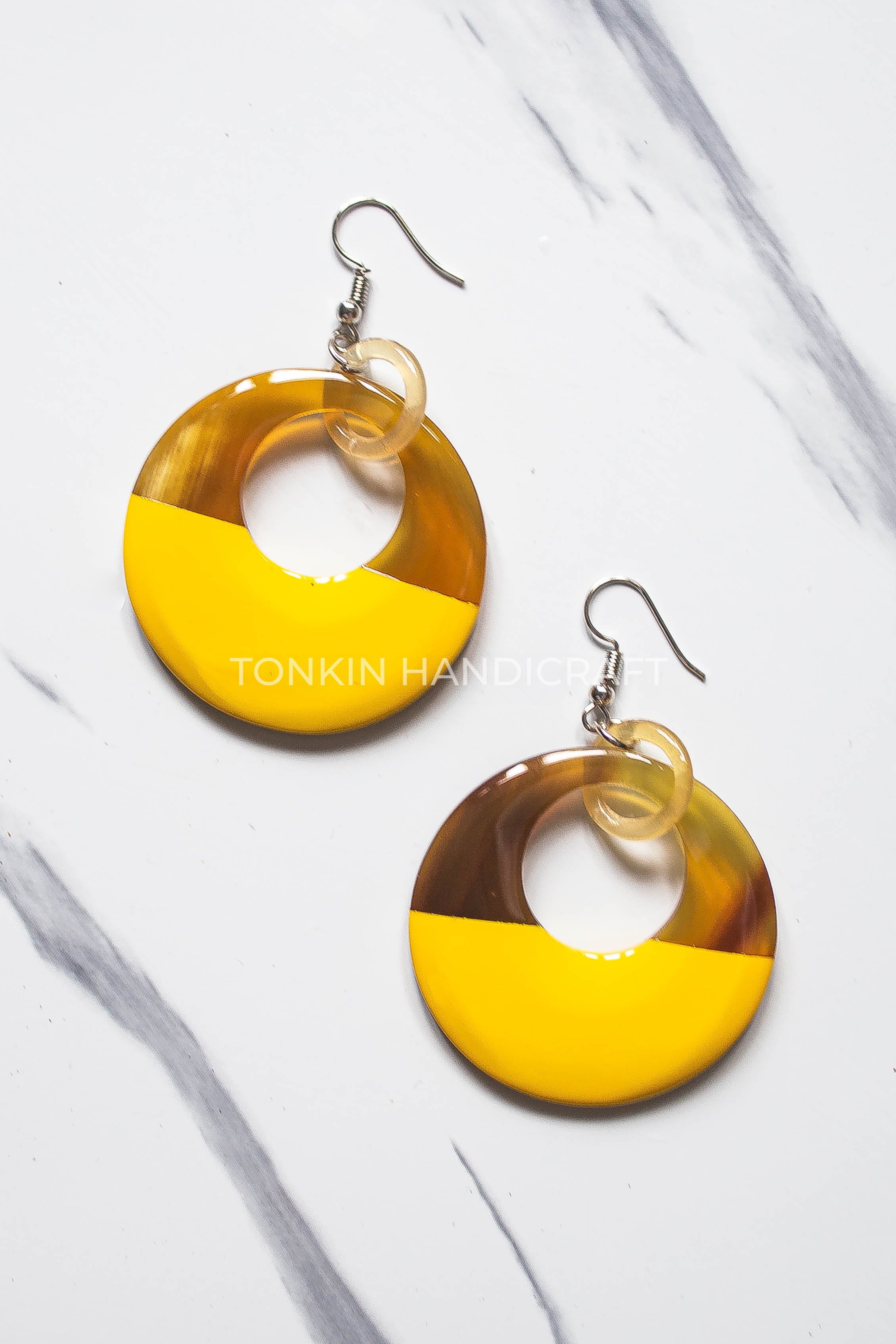 Mien Buffalo Horn Earrings