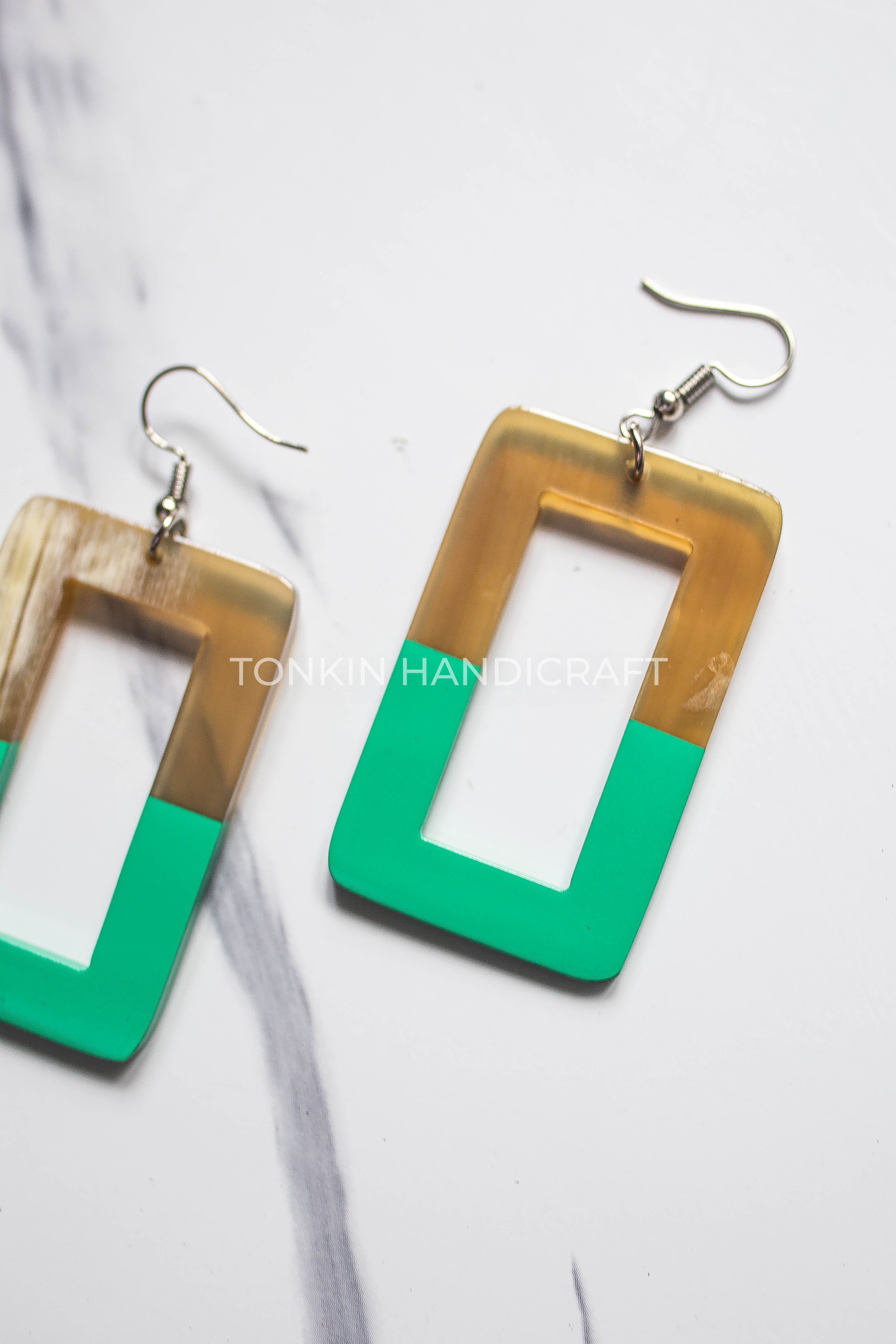 Hoa Buffalo Horn Earrings