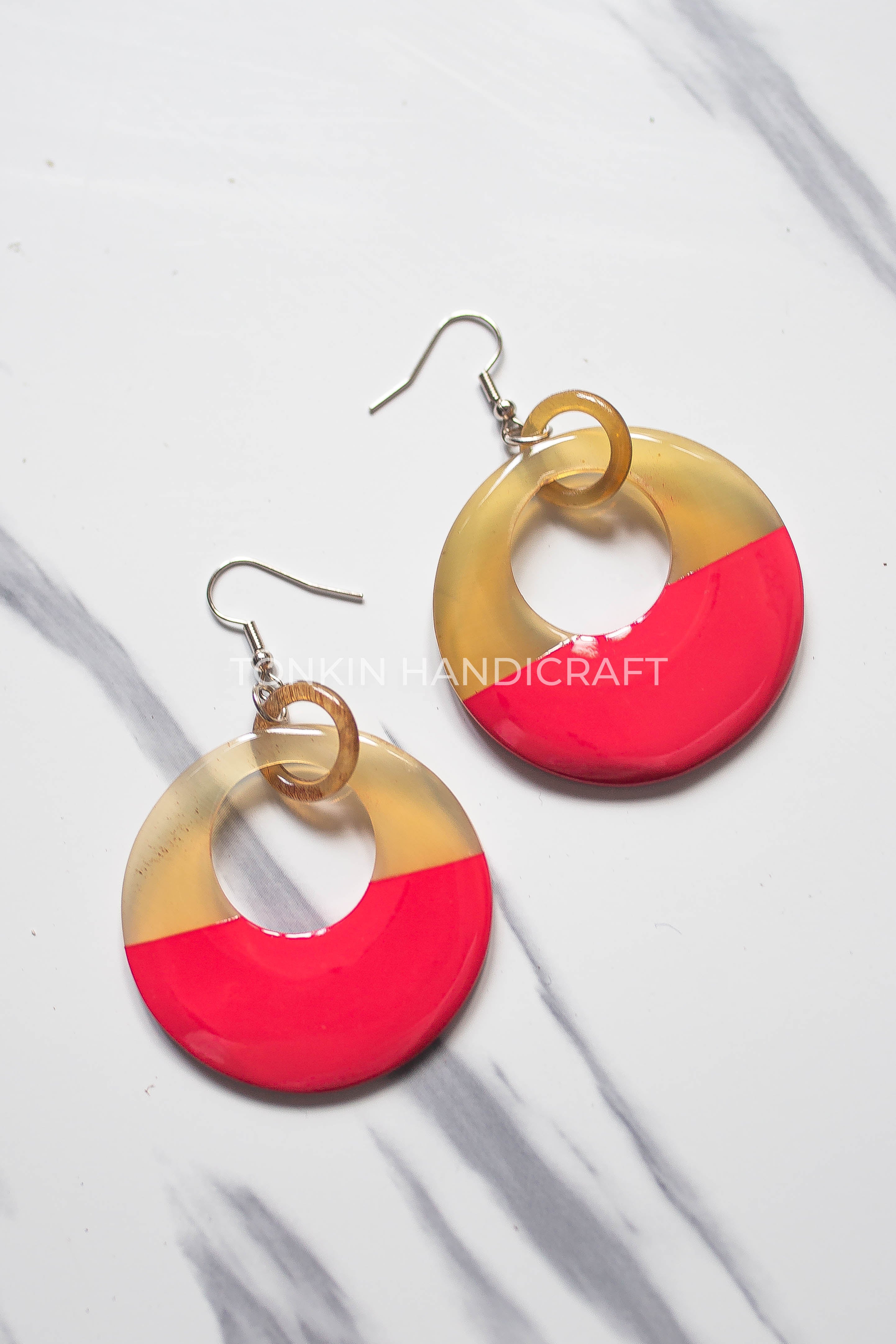 Mien Buffalo Horn Earrings