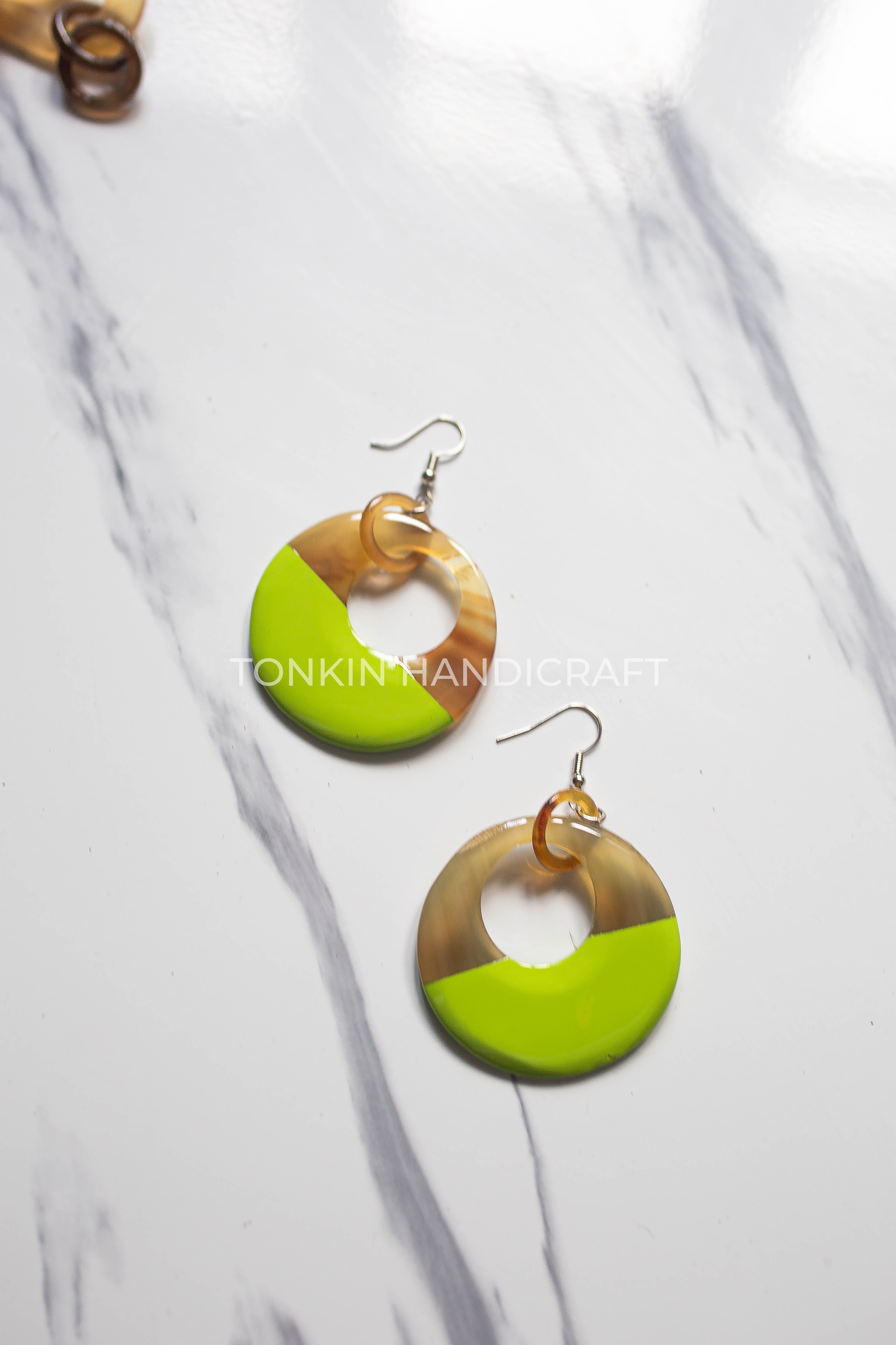 Mien Buffalo Horn Earrings